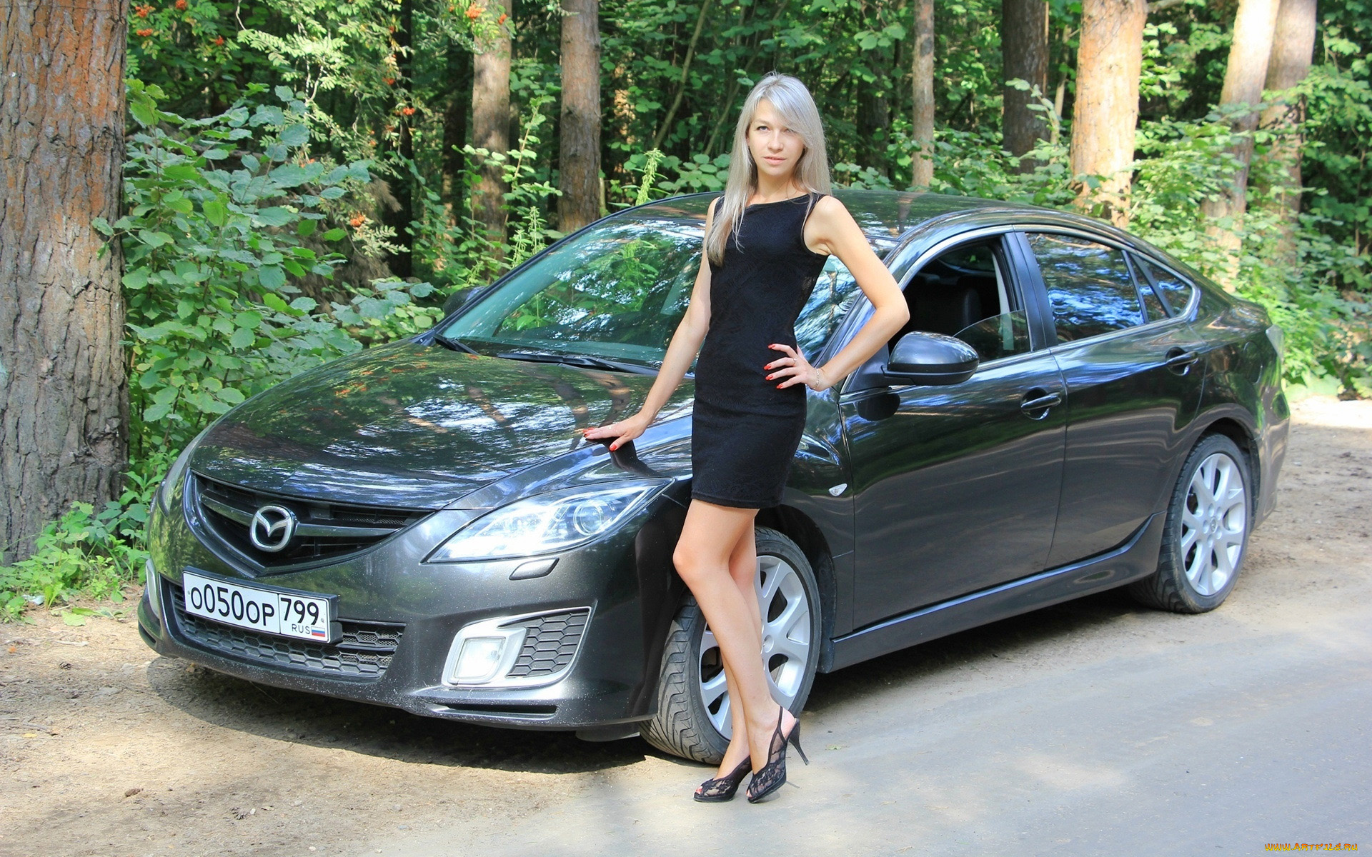 автомобили, -авто, с, девушками, mazda