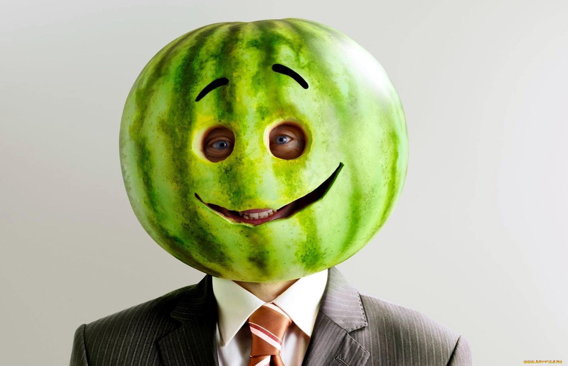 юмор, и, приколы, юмор, мужчина, арбуз, человек, улыбка, смех, глаза, взгляд, смешной