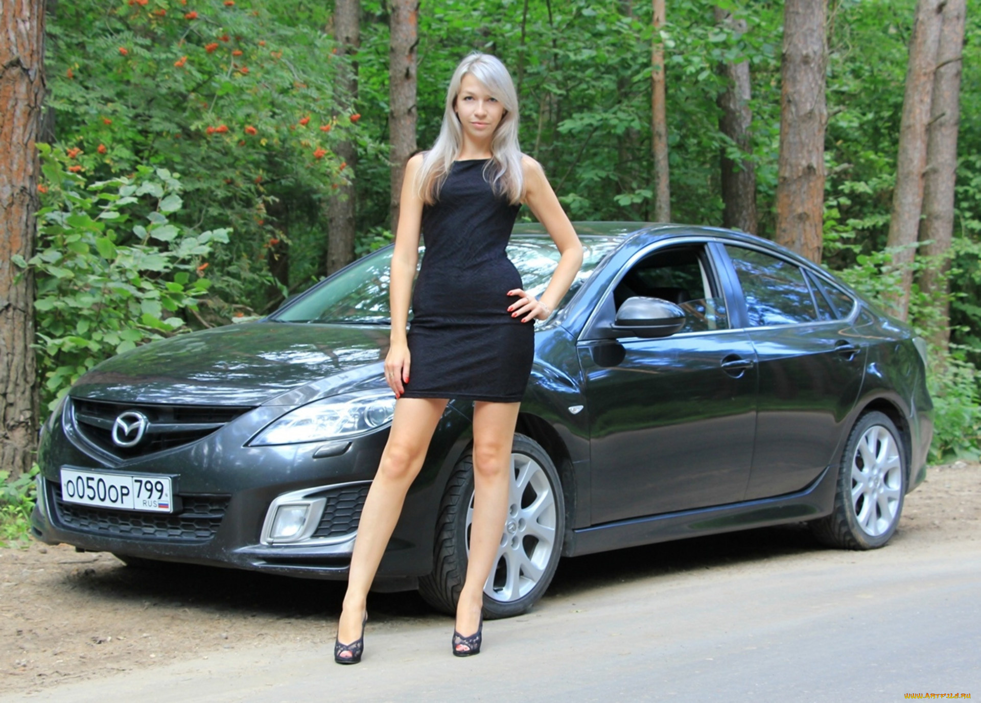 автомобили, -авто, с, девушками, mazda