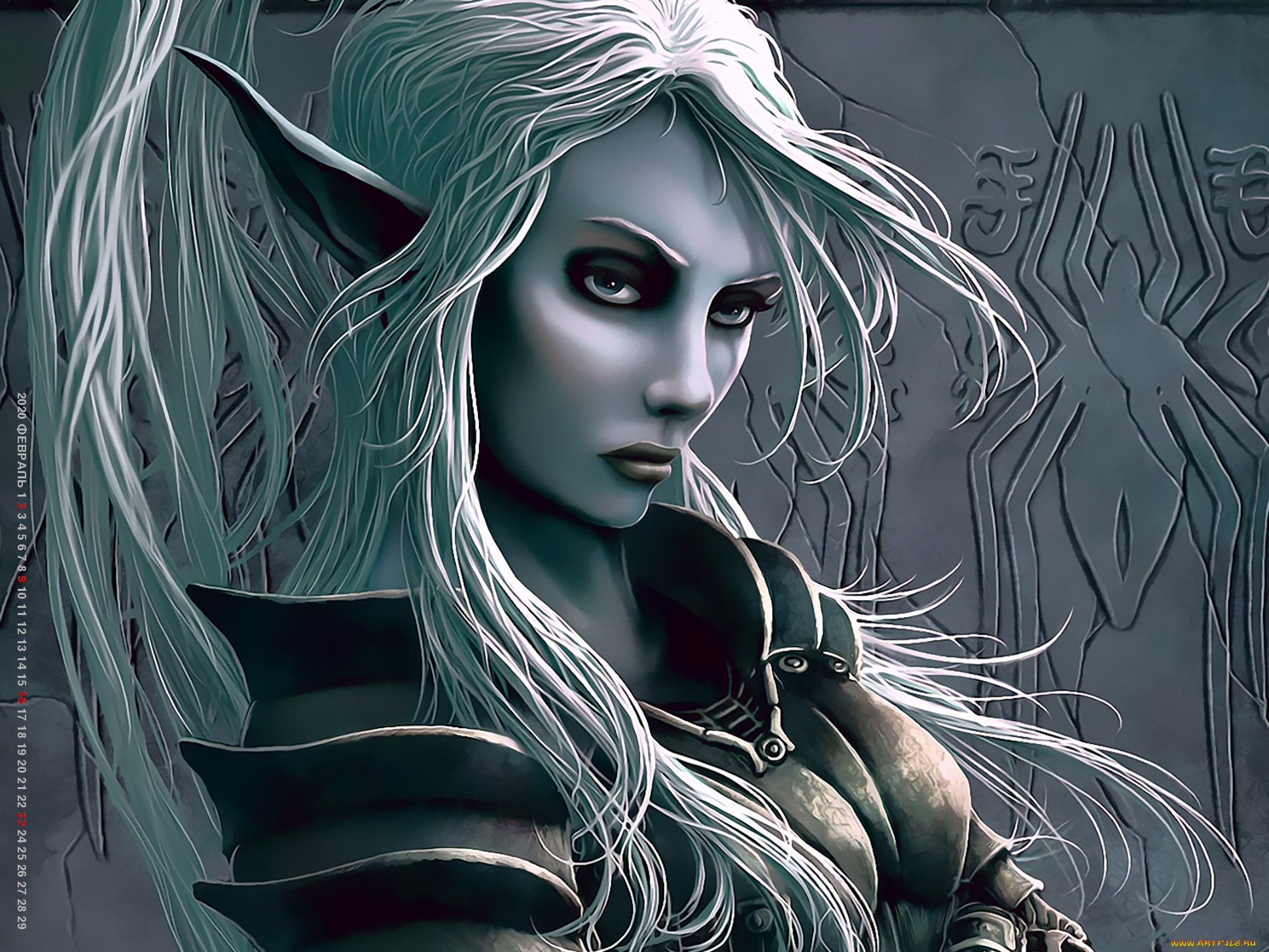 календари, фэнтези, 2020, паук, лицо, девушка, женщина, calendar