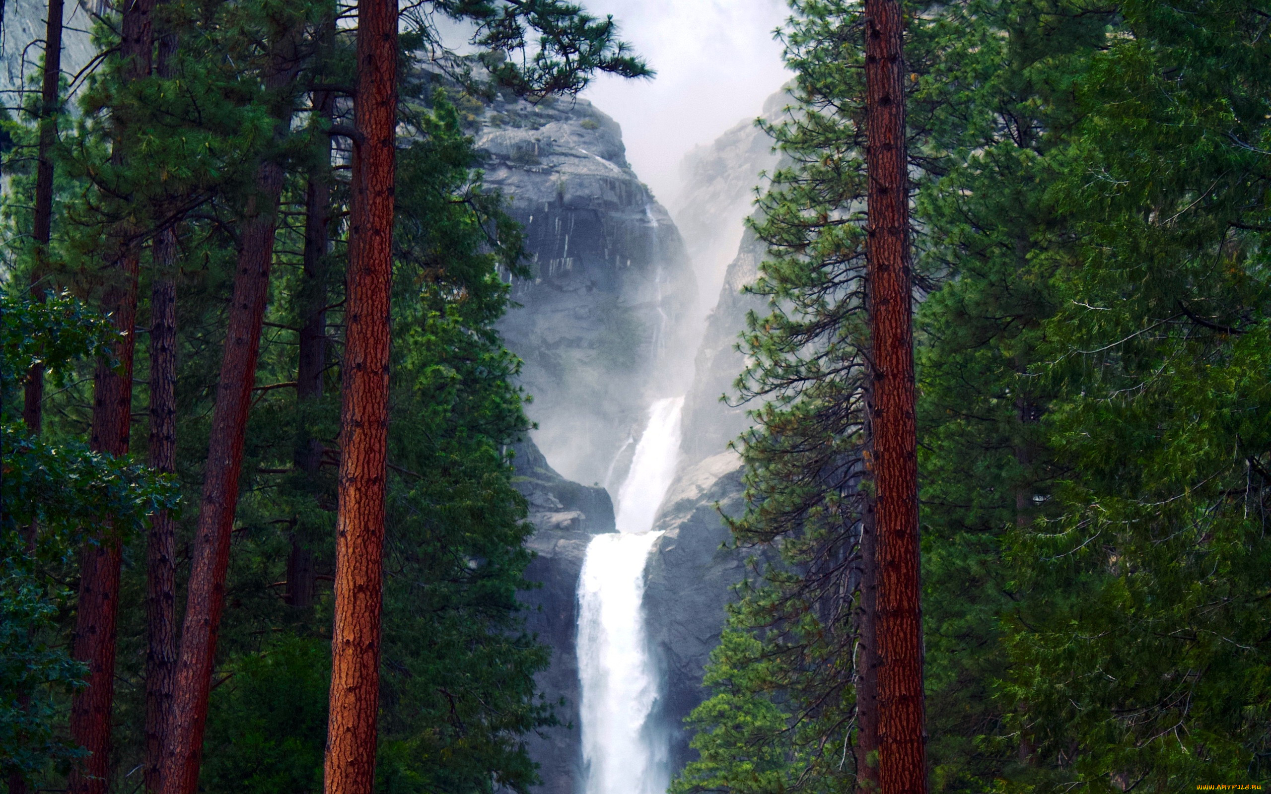 природа, водопады, поток, водопад, вода