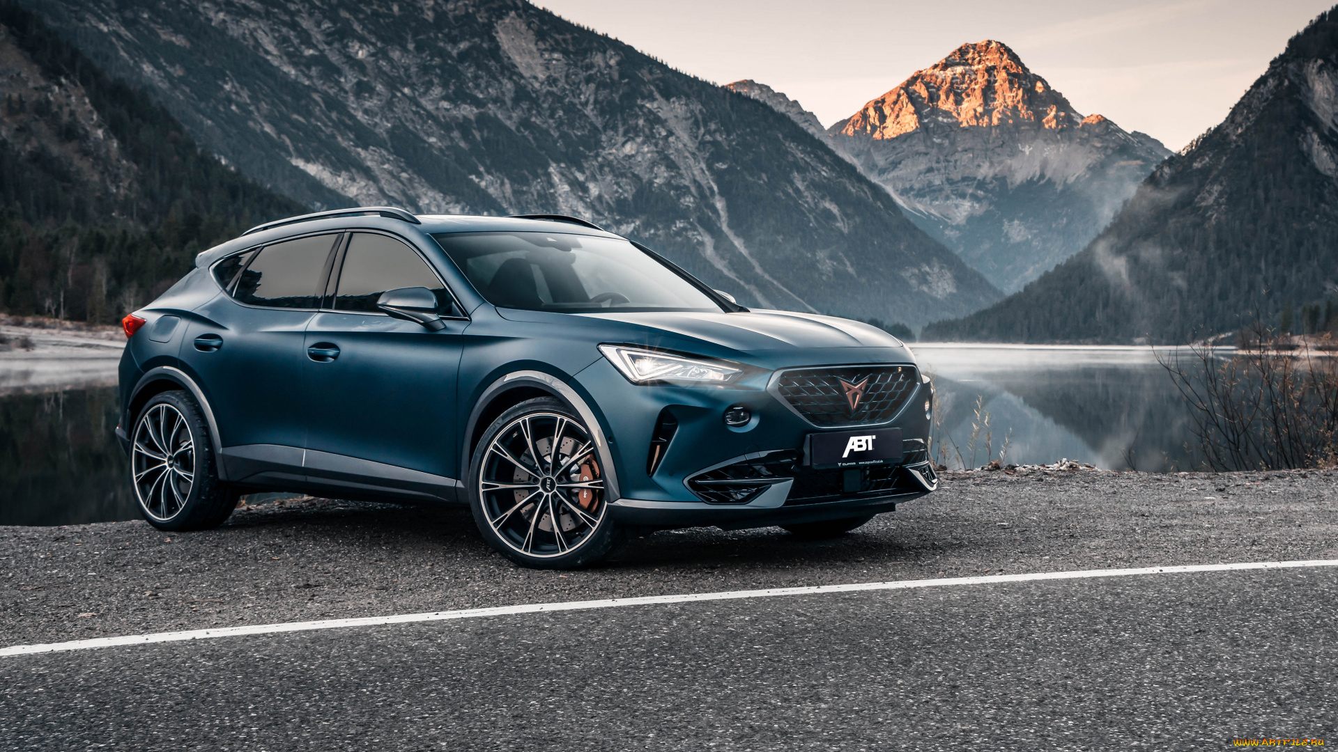 автомобили, cupra, formentor, abt, 2021, природа, горы, озеро, тюнинг, кроссовер