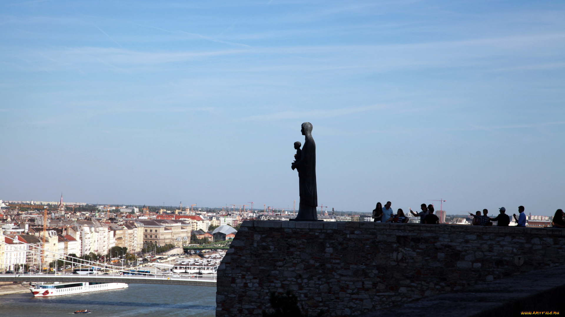 города, будапешт, , венгрия, панорама