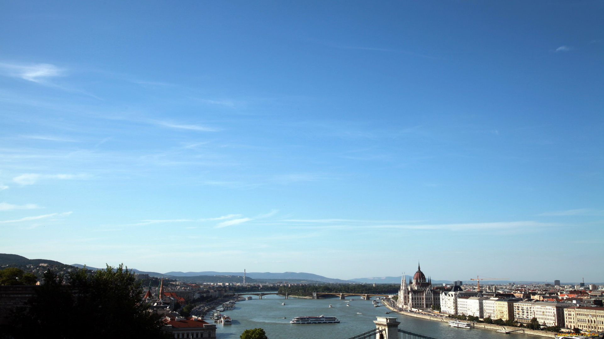 города, будапешт, , венгрия, панорама