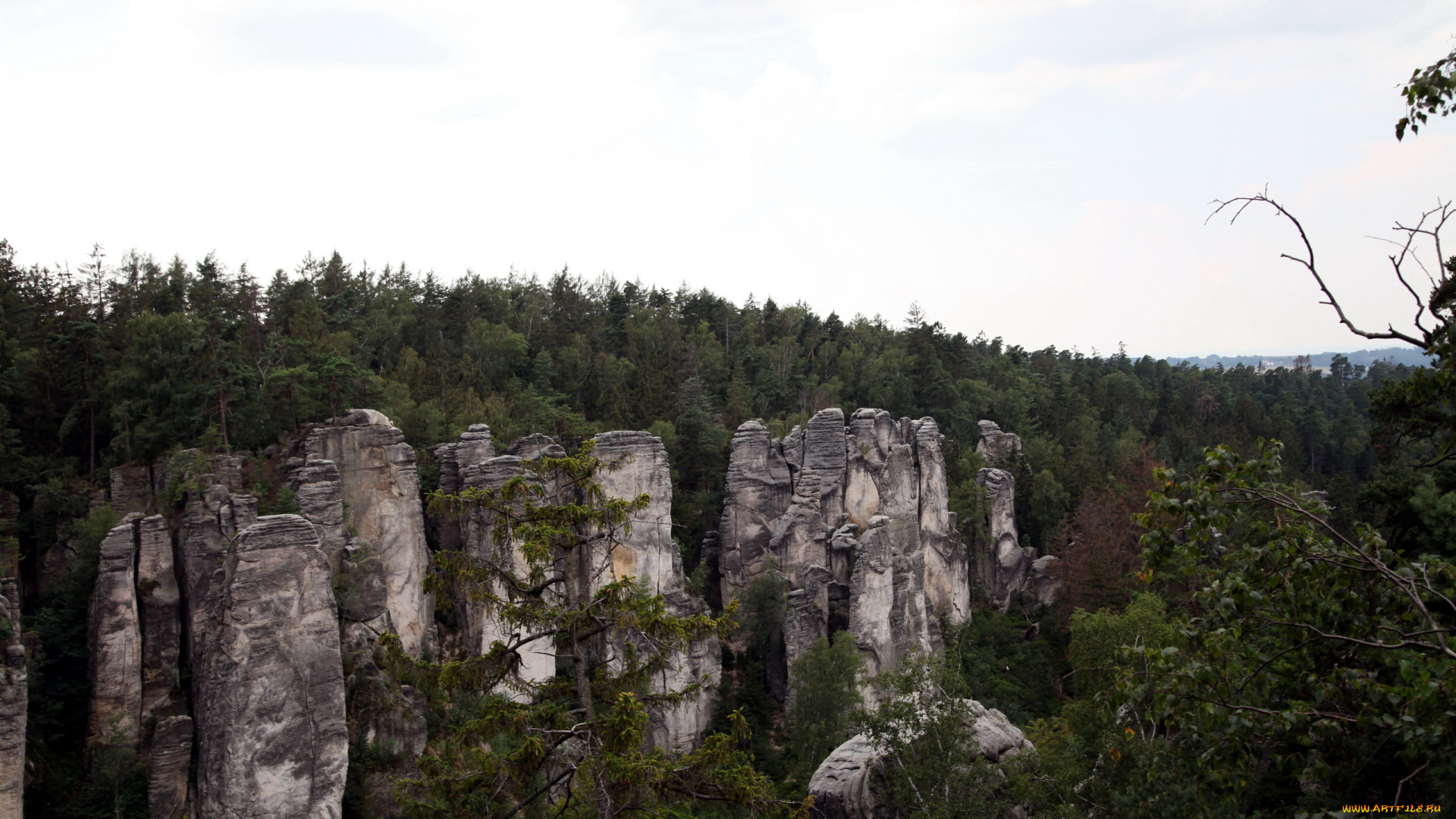 заповедник, чешский, рай, природа, горы, заповедник, чешский, рай
