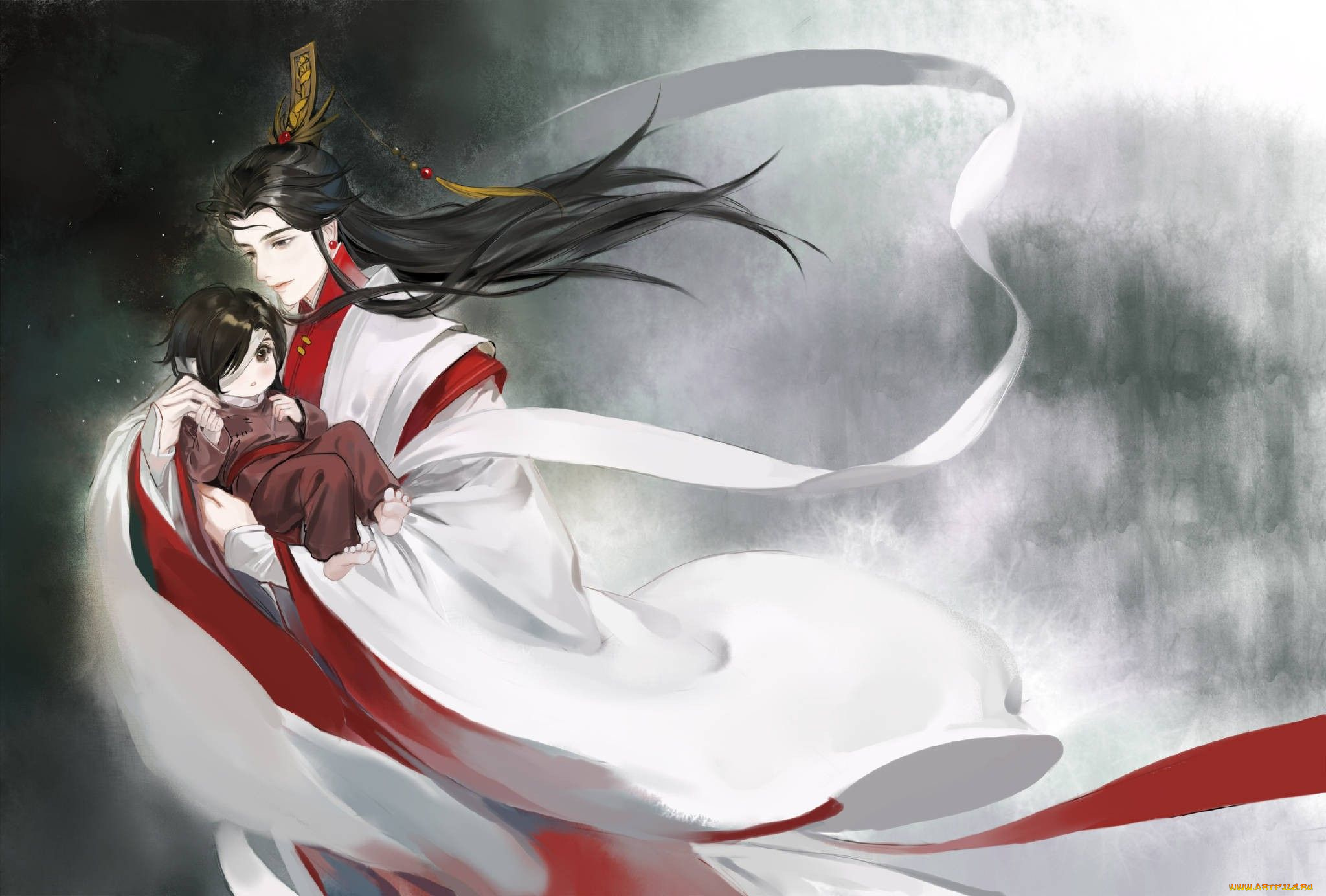 аниме, tian, guan, ci, fu, благословение, небожителей, tian, guan, ci, fu, мосян, тунсю