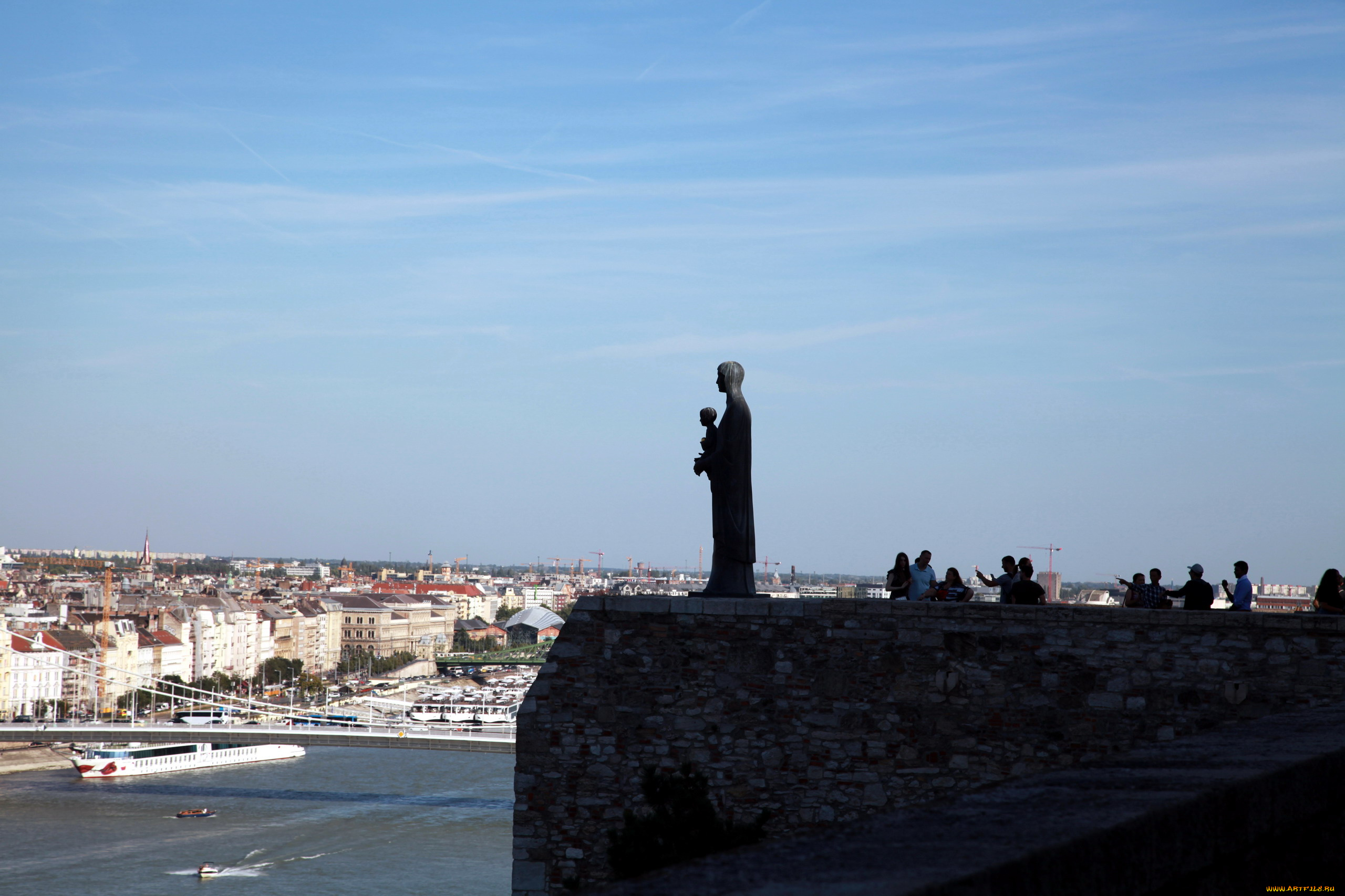 города, будапешт, , венгрия, панорама