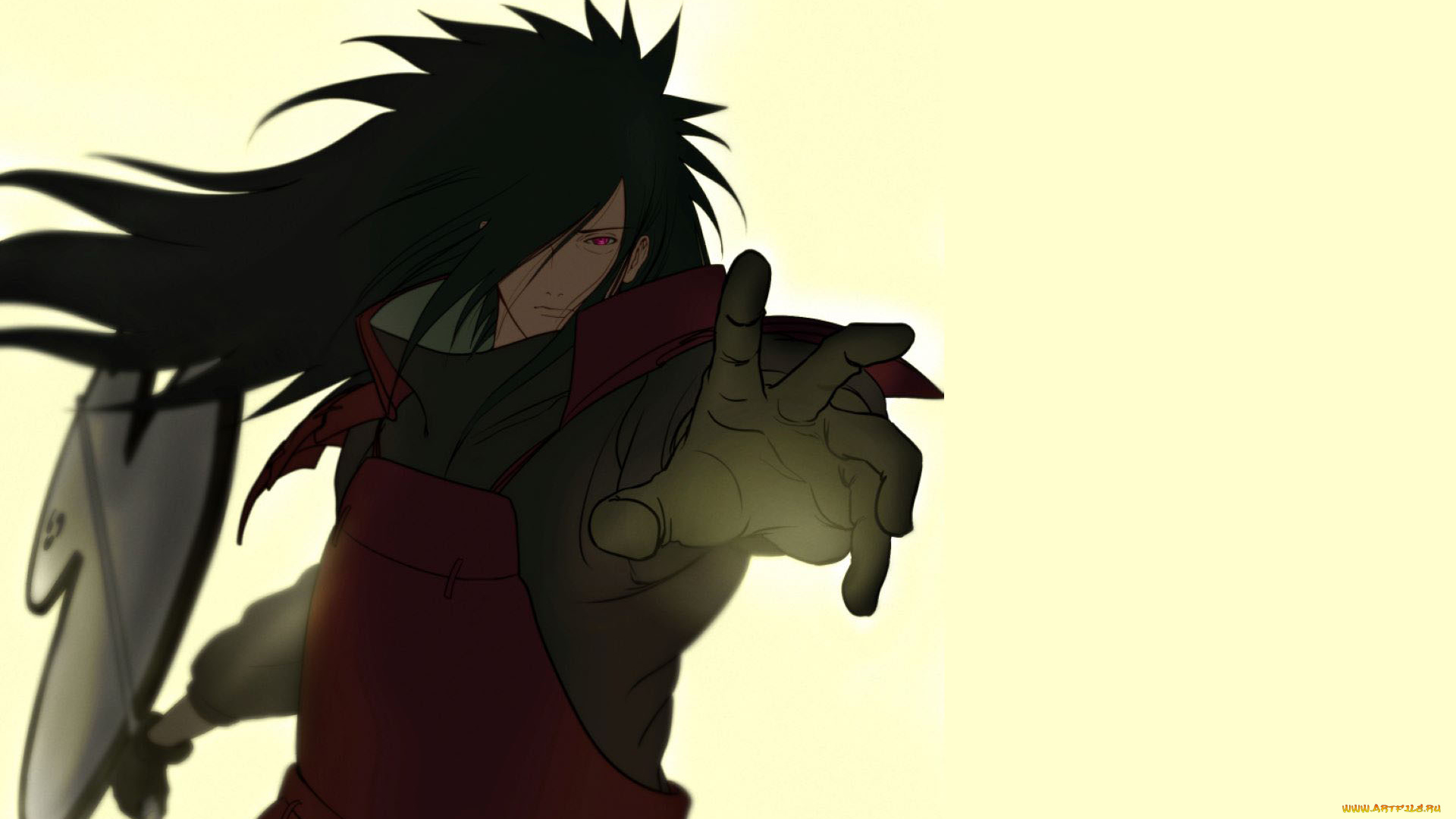 аниме, naruto, учиха, мадара, жест