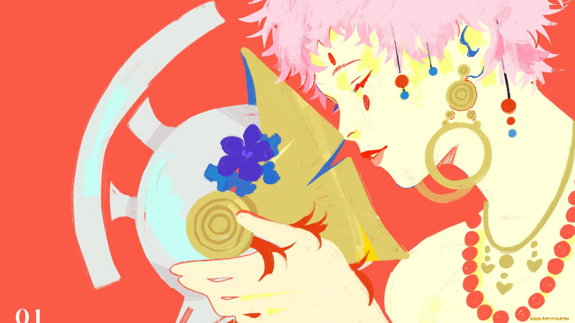 аниме, unknown, , другое, , лицо, украшения, шлем