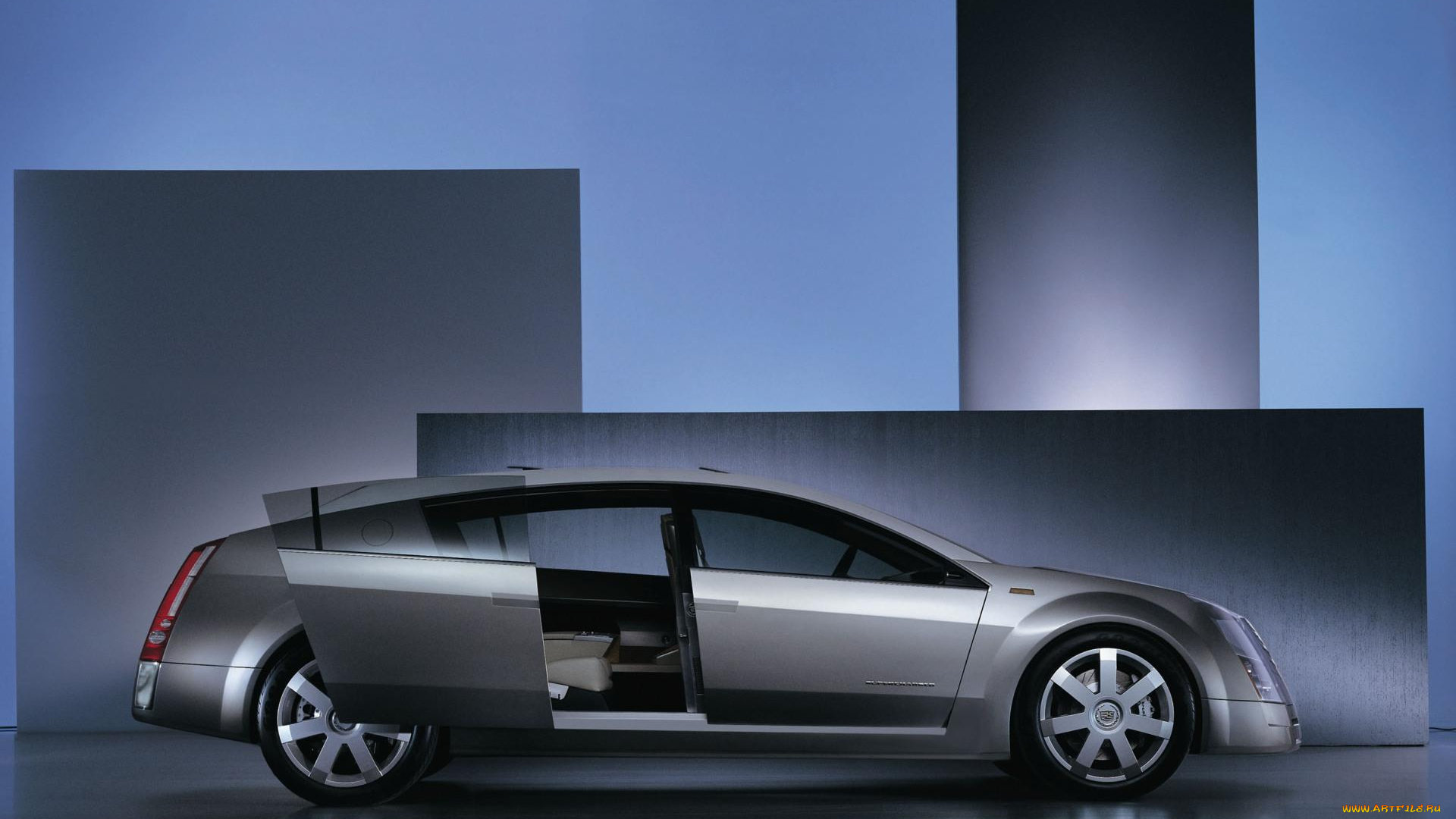 автомобили, cadillac, кадиллак, серебристый, концепт