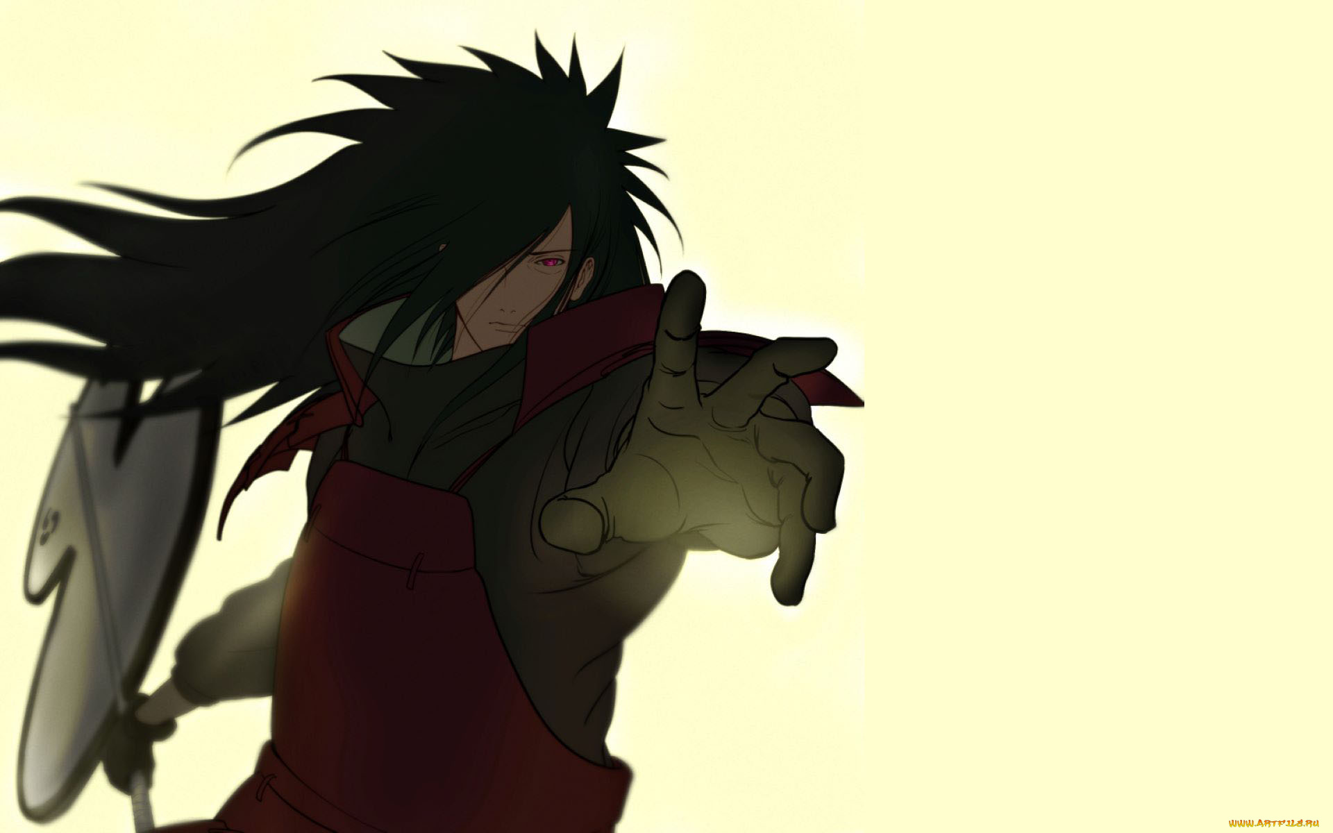 аниме, naruto, учиха, мадара, жест