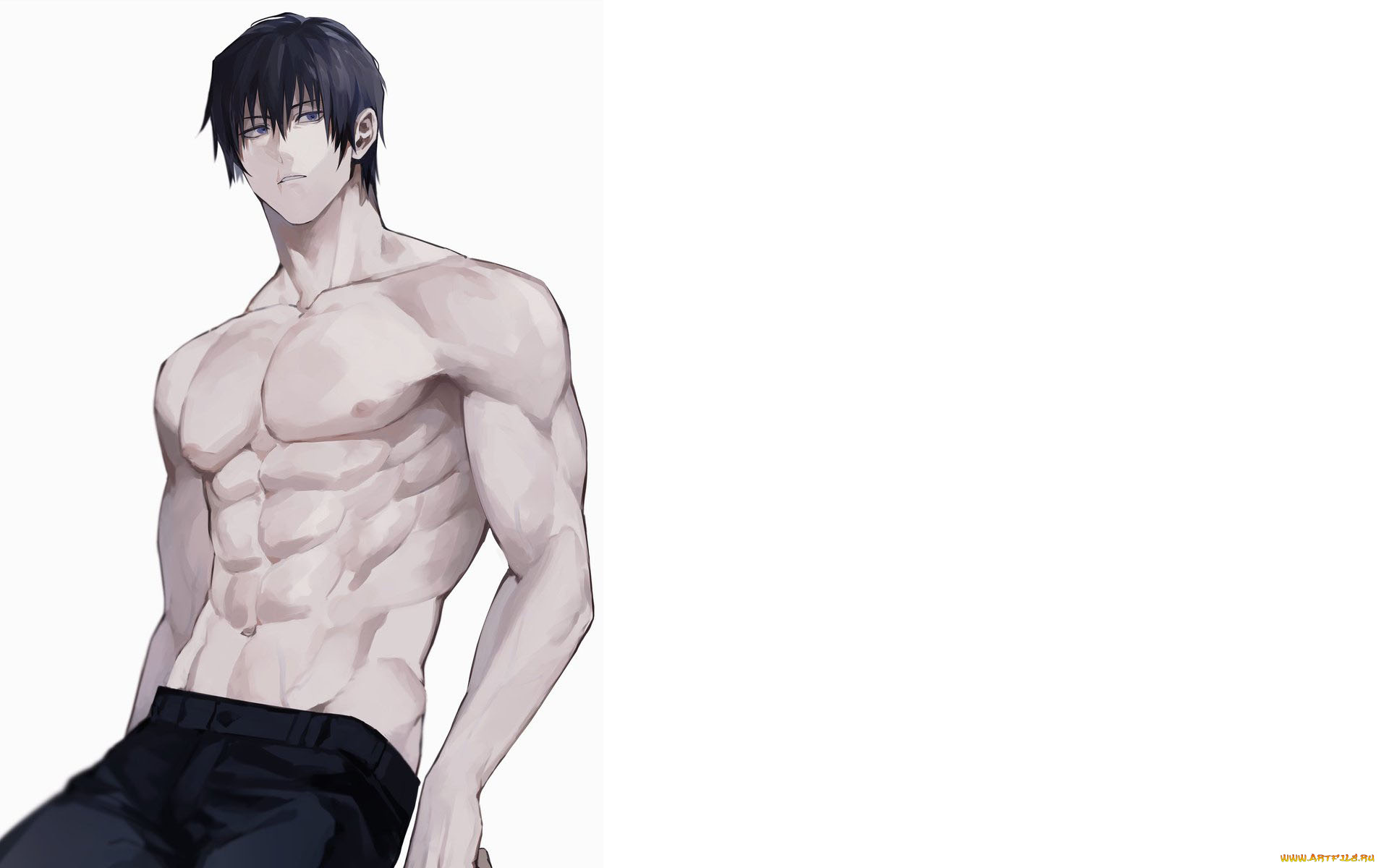 аниме, unknown, , другое, , парень, торс, брюки