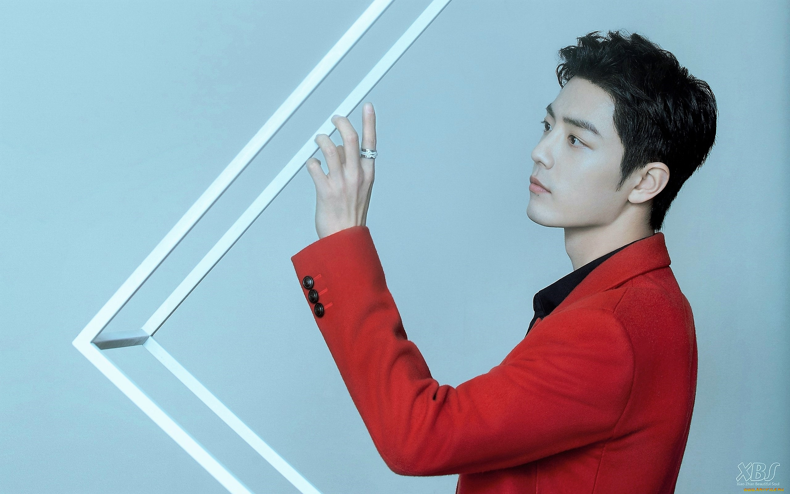 мужчины, xiao, zhan, актер, пиджак, конструкция