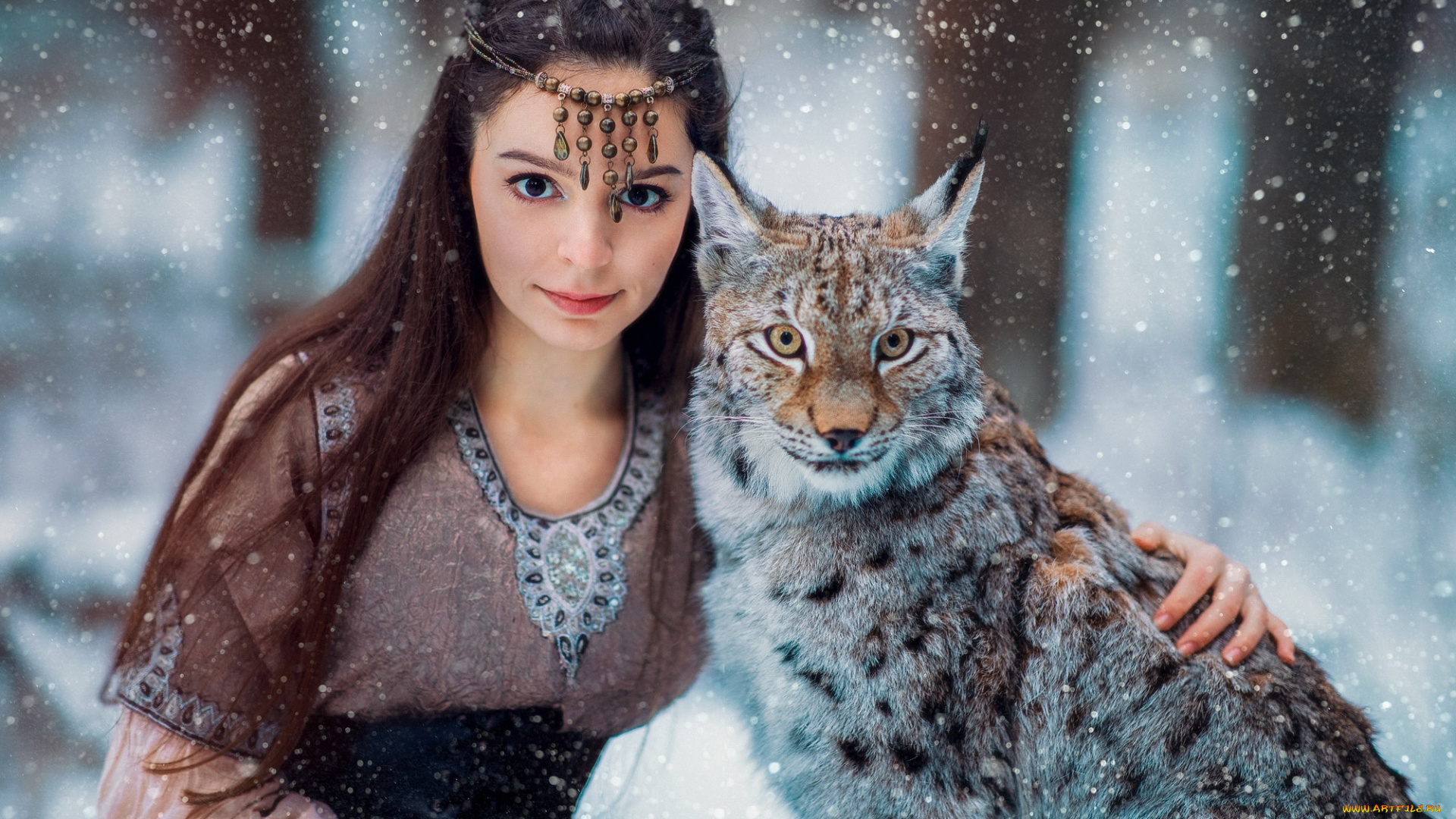 девушки, -, брюнетки, , шатенки, снег, брюнетка