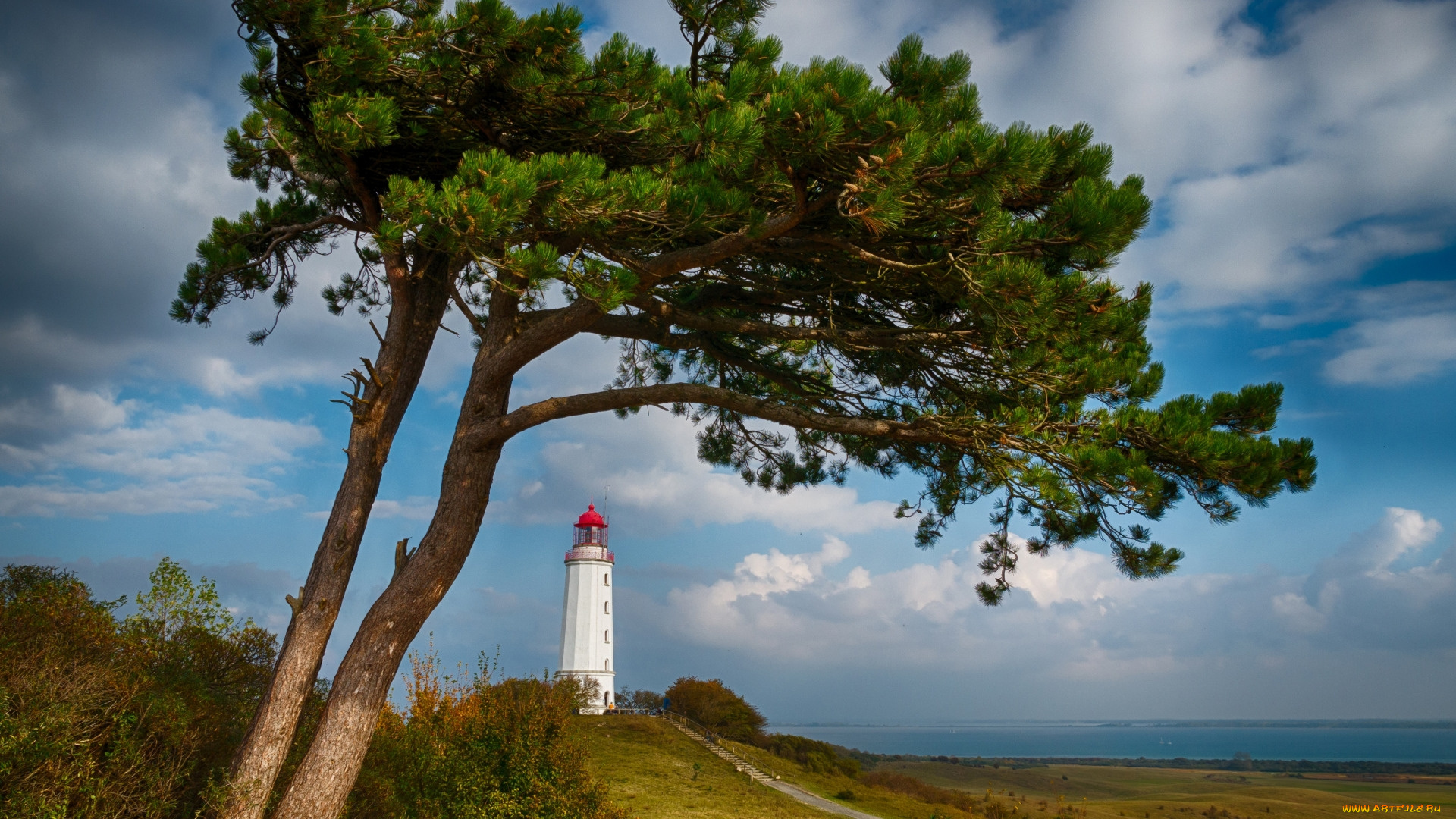 dornbush, lighthouse, hiddensee, island, germany, природа, маяки, dornbush, lighthouse, hiddensee, island