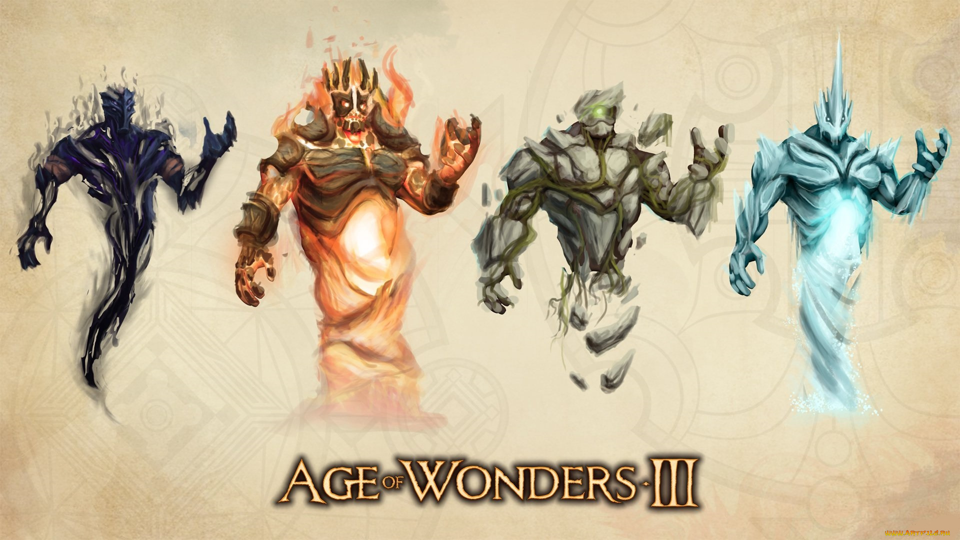 видео, игры, age, of, wonders, iii, стихии, элементали