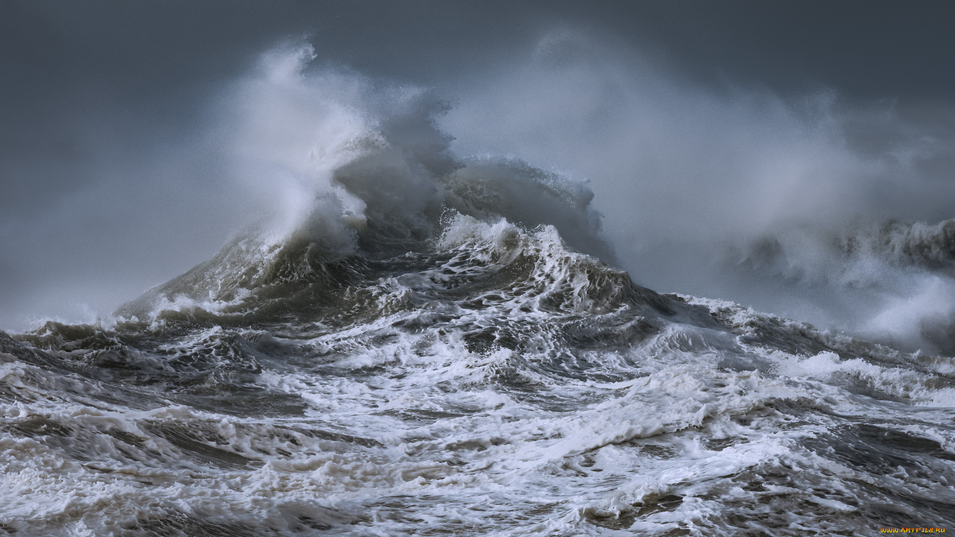 природа, стихия, волна