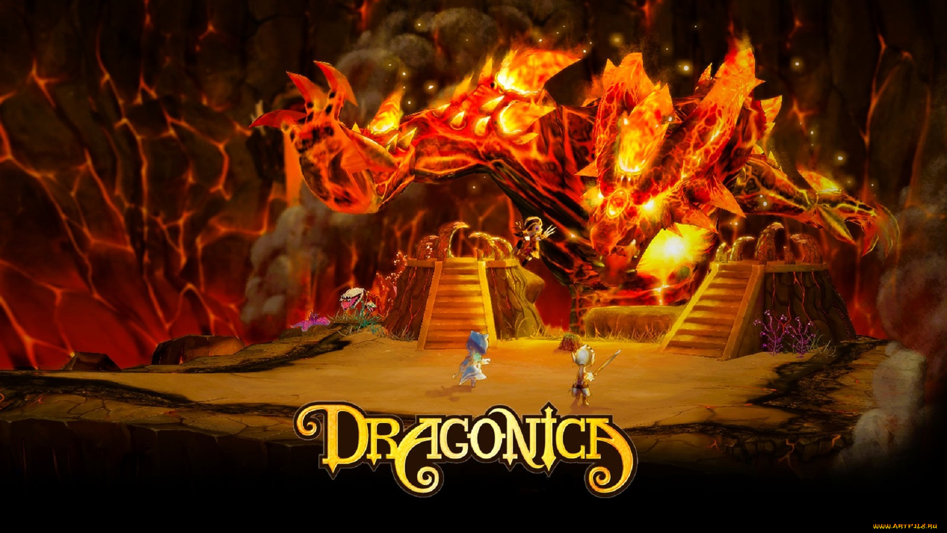 dragonica, видео, игры, город, человечки, пещера