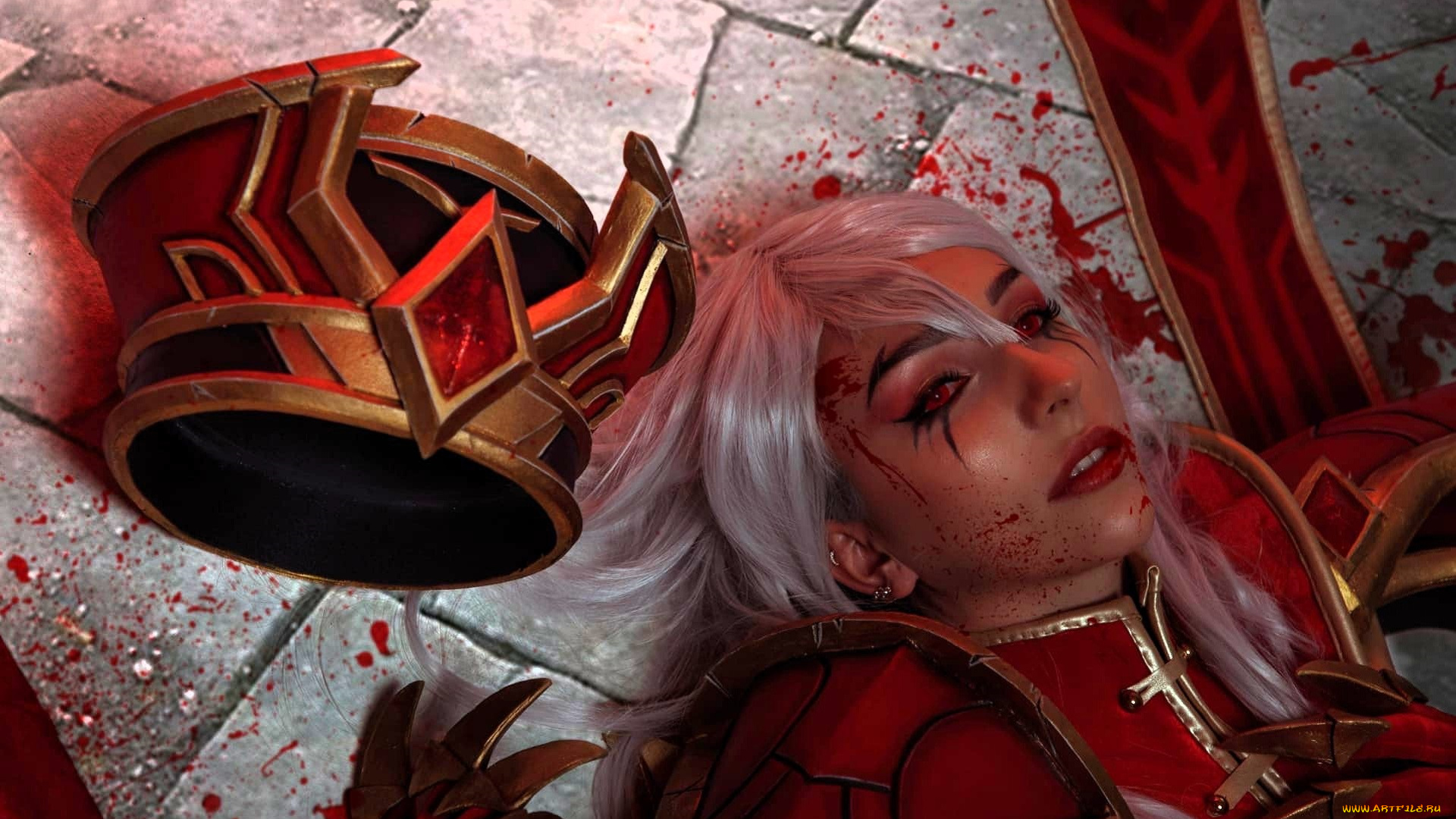 ladybell, девушки, -, креатив, , косплей, образ, косплей, костюм, наряд, кровь, шляпа