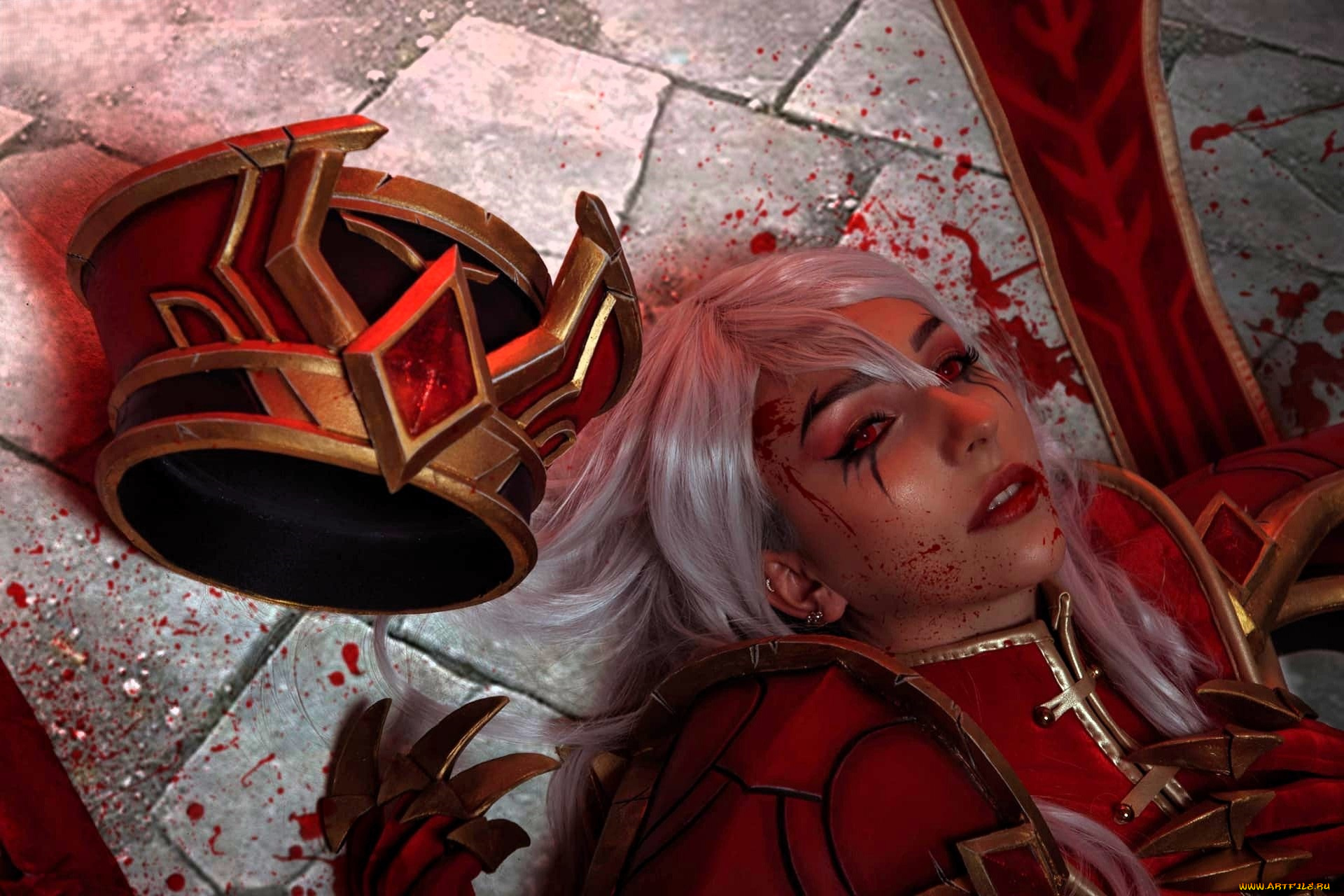 ladybell, девушки, -, креатив, , косплей, образ, косплей, костюм, наряд, кровь, шляпа