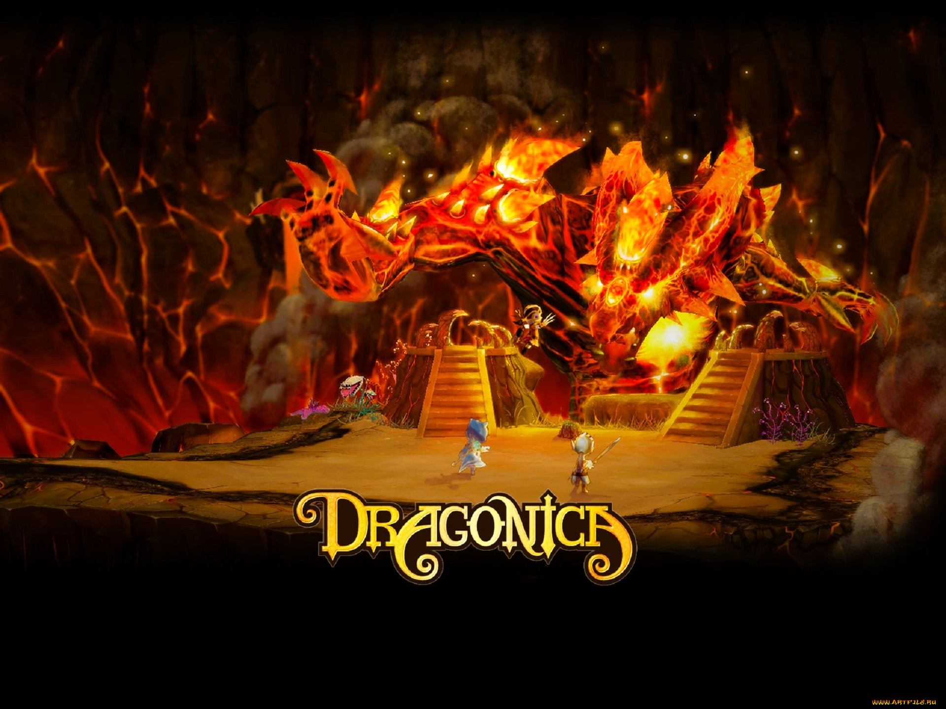 dragonica, видео, игры, город, человечки, пещера