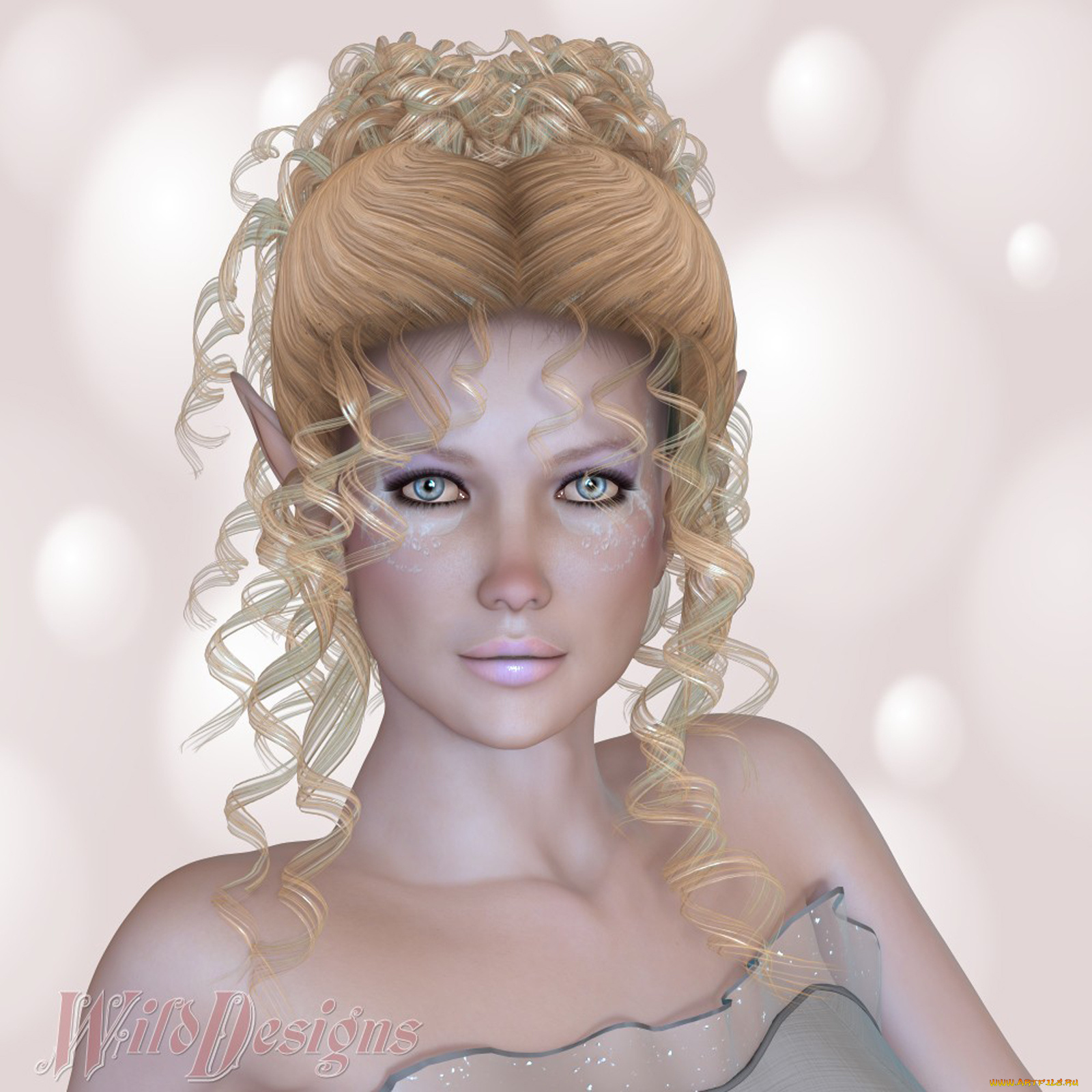 3д, графика, elves, эльфы, девушка