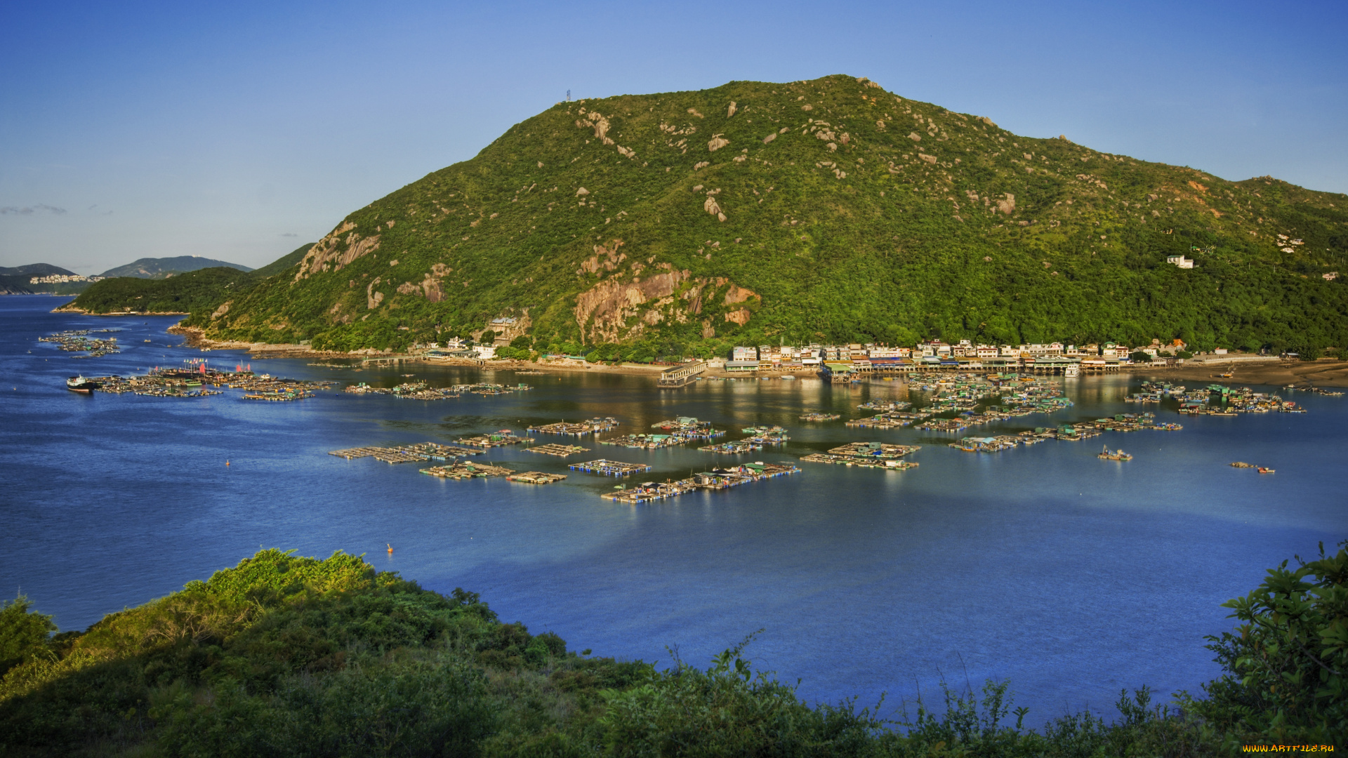 города, пейзажи, океан, море, гора, побережье