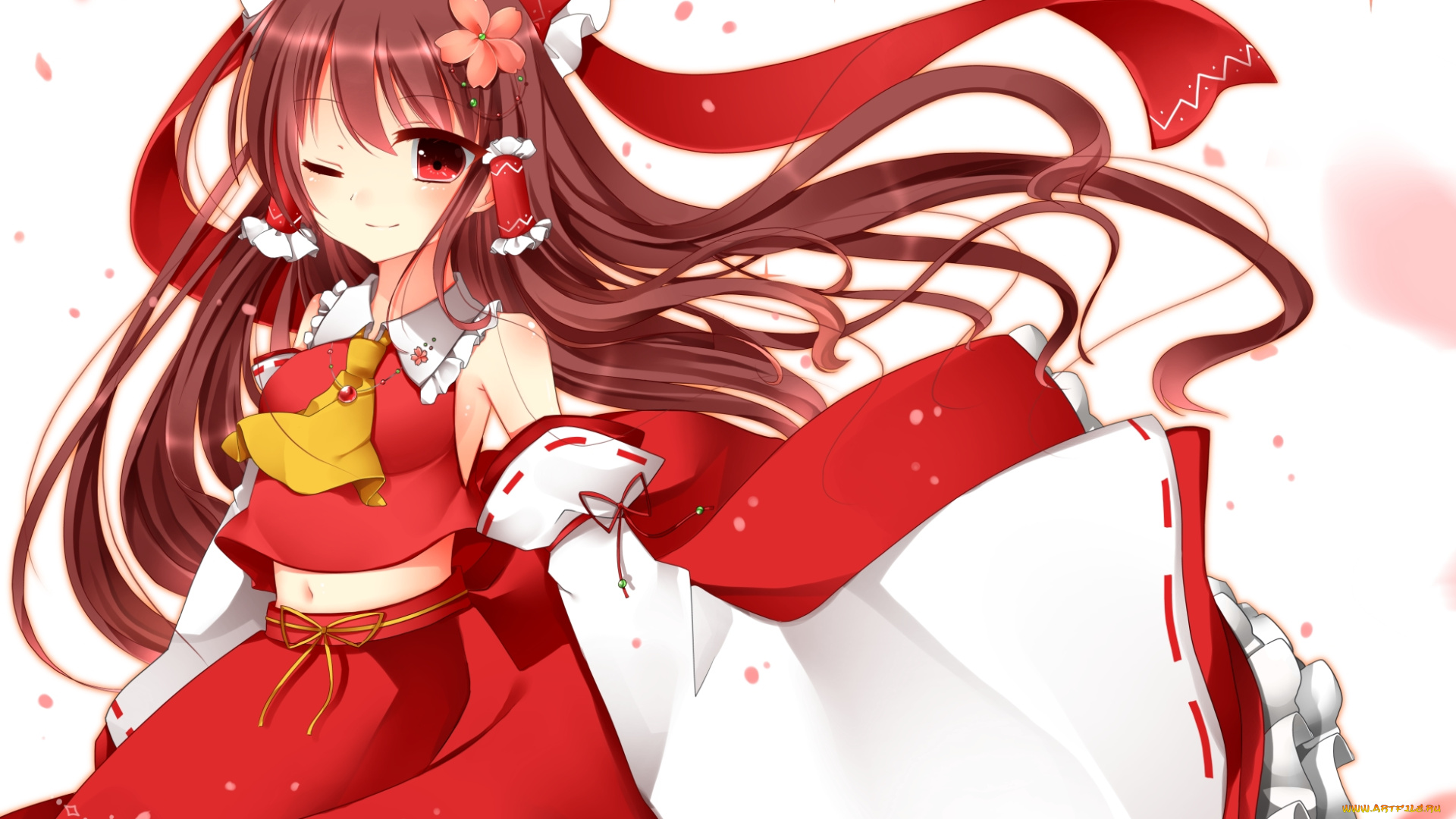 hakurei, reimu, аниме, touhou