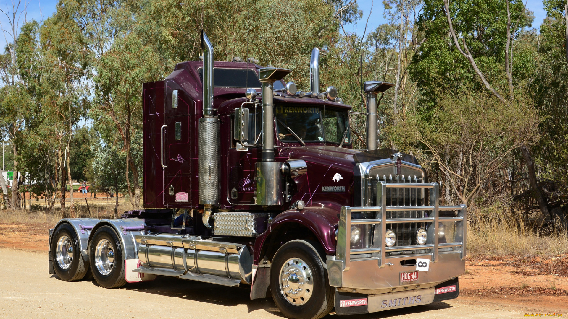 автомобили, kenworth, тяжелый, грузовик, седельный, тягач