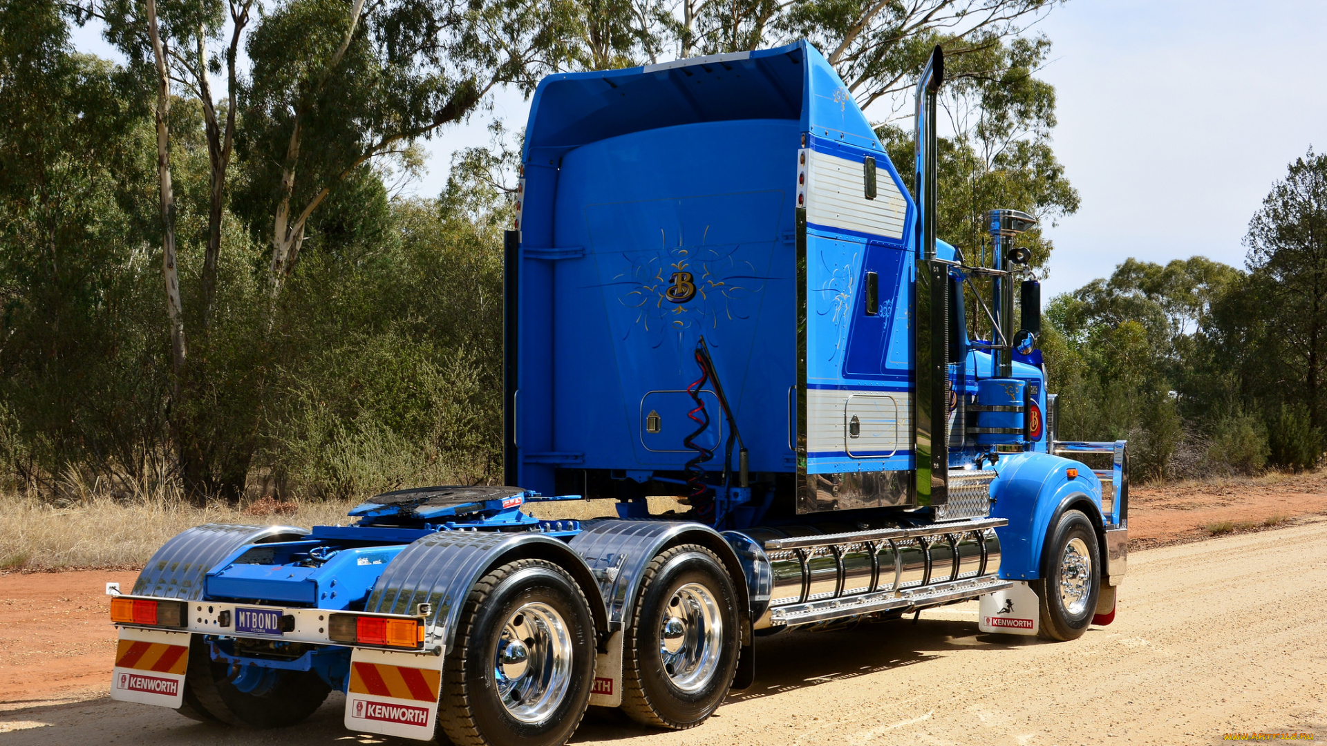 автомобили, kenworth, тяжелый, грузовик, седельный, тягач