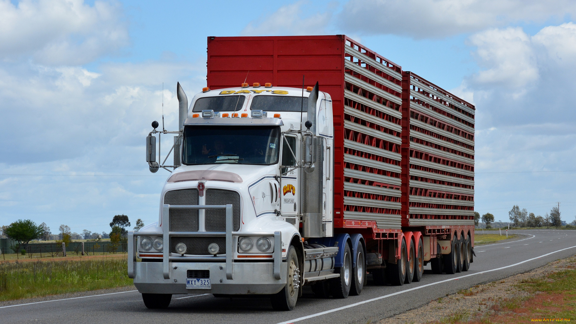 kenworth, t608, stockcrate, автомобили, kenworth, тяжелый, грузовик, седельный, тягач