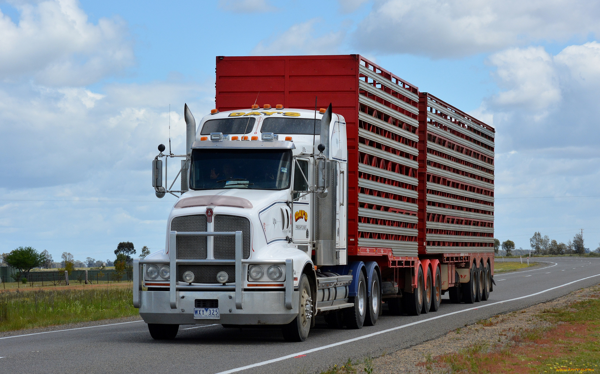 kenworth, t608, stockcrate, автомобили, kenworth, тяжелый, грузовик, седельный, тягач