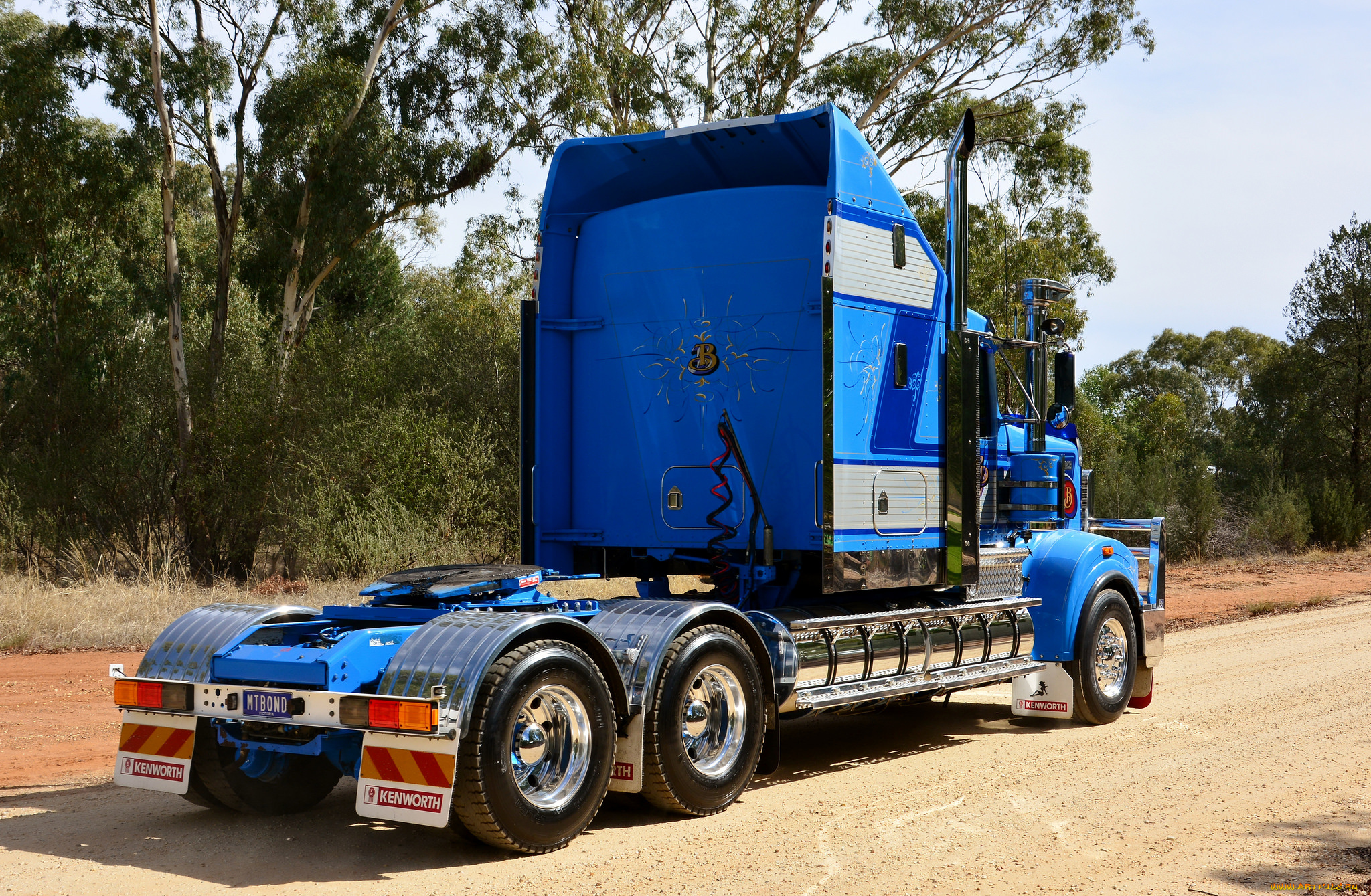 автомобили, kenworth, тяжелый, грузовик, седельный, тягач