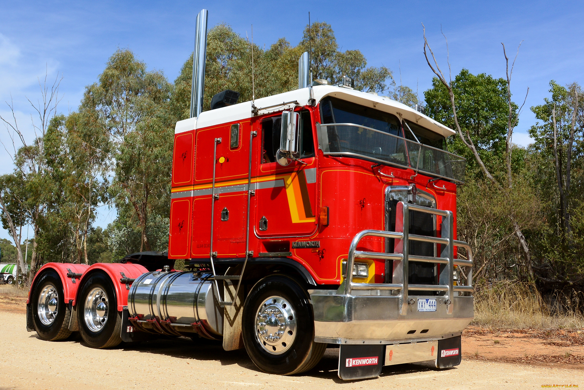 автомобили, kenworth, тяжелый, грузовик, седельный, тягач