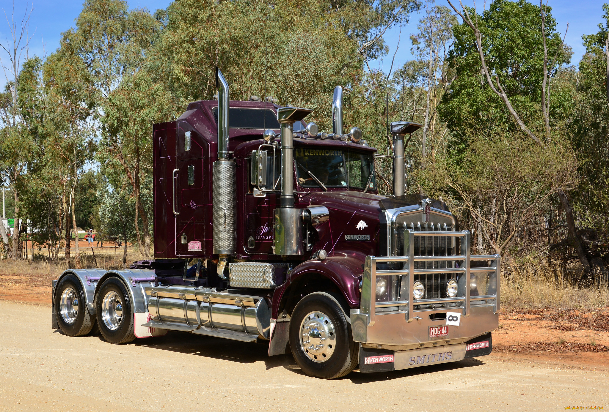 автомобили, kenworth, тяжелый, грузовик, седельный, тягач