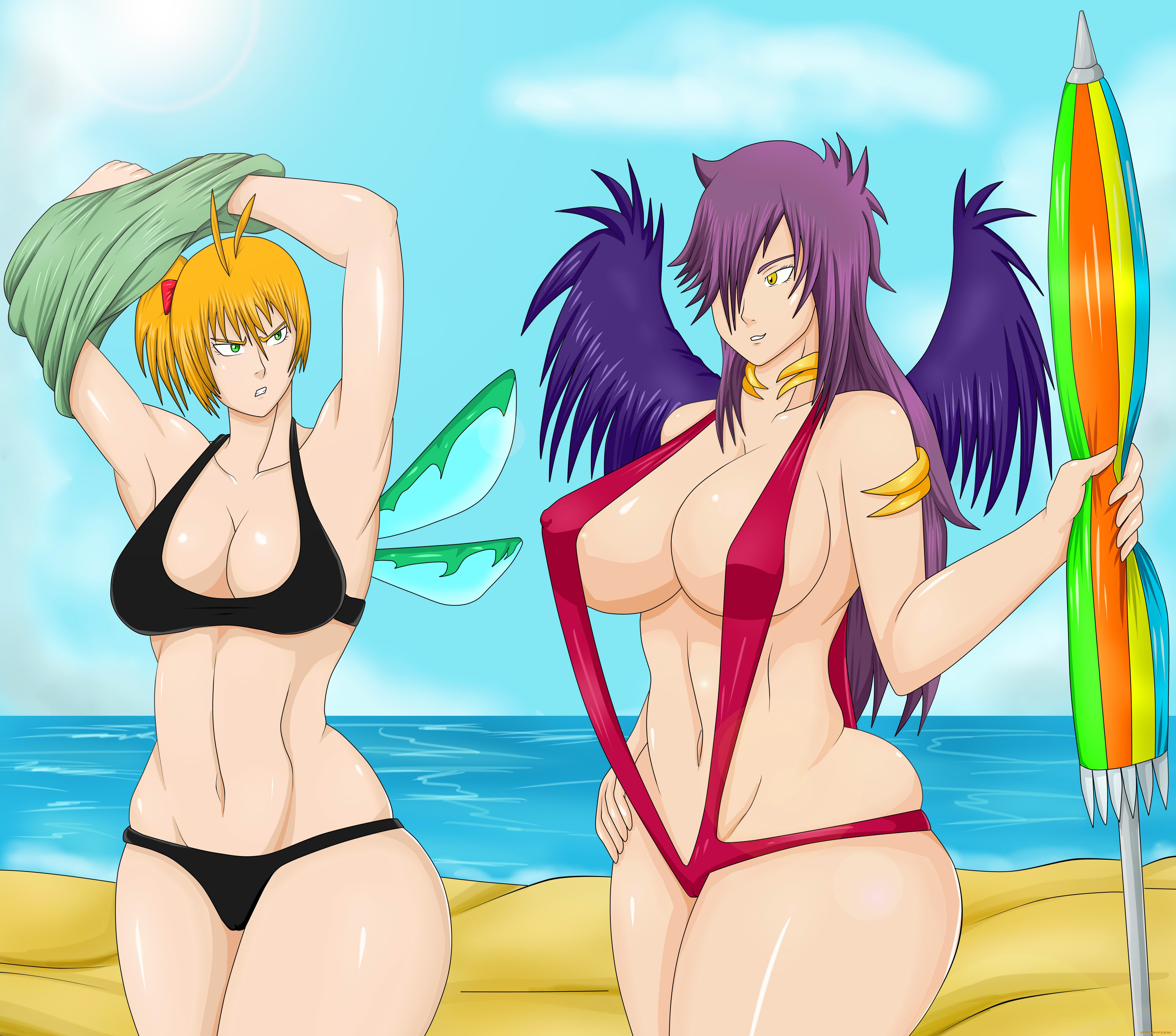 разное, арты, фон, взгляд, девушки, пляж, море