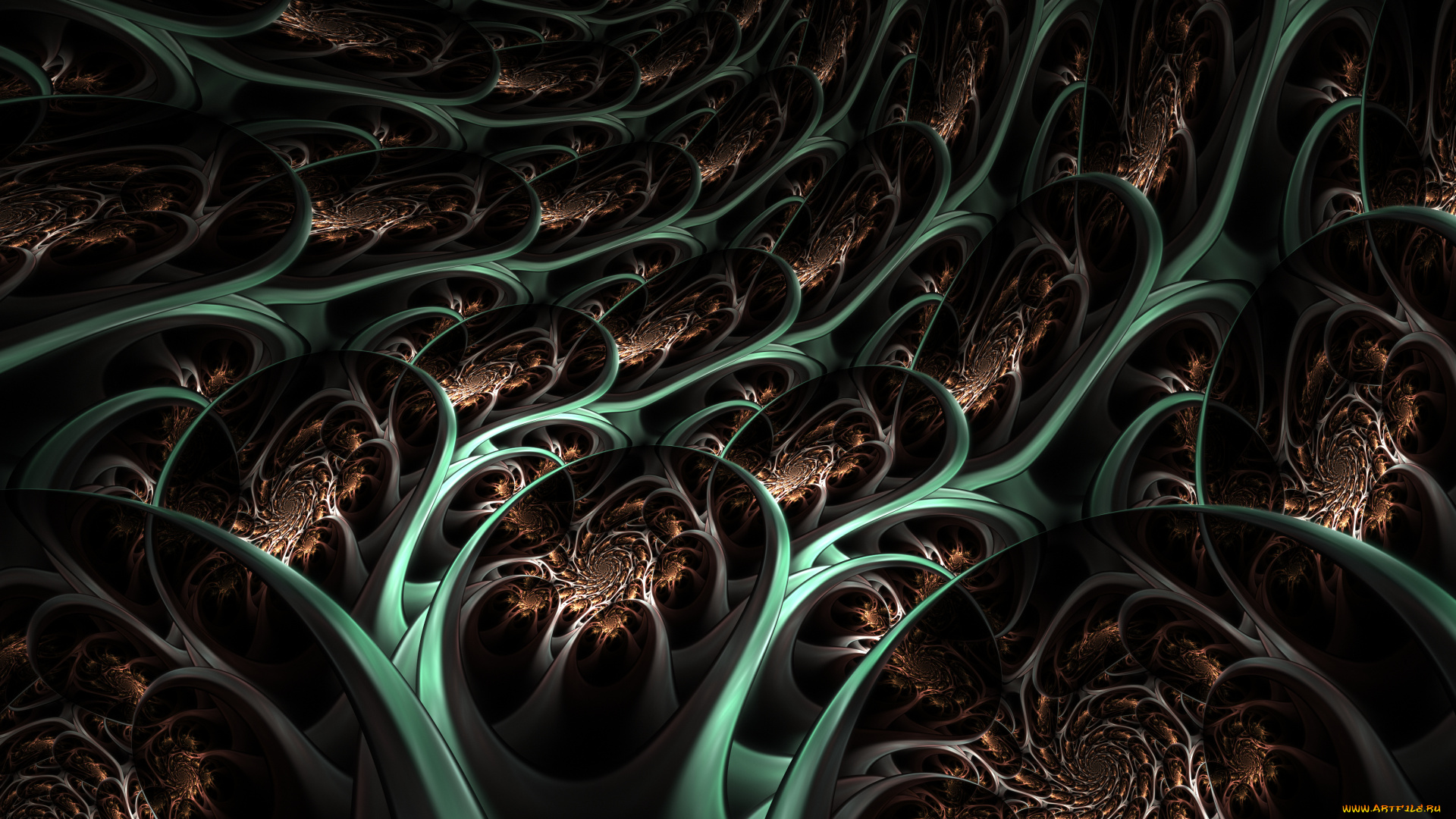 3д, графика, фракталы, , fractal, узор, цвета, фон