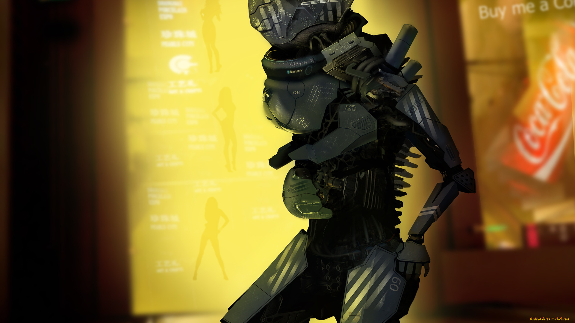 фэнтези, роботы, , киборги, , механизмы, будущее, солдат, робот