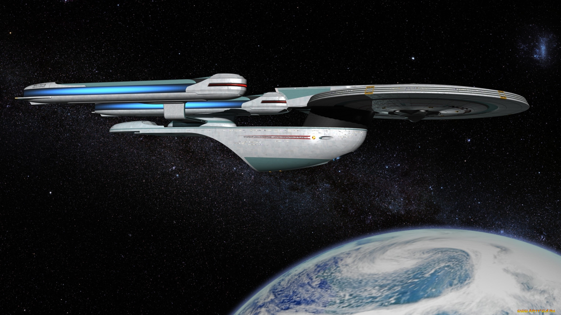 космос, арт, звезды, планета, вселенная, полет, космический, корабль