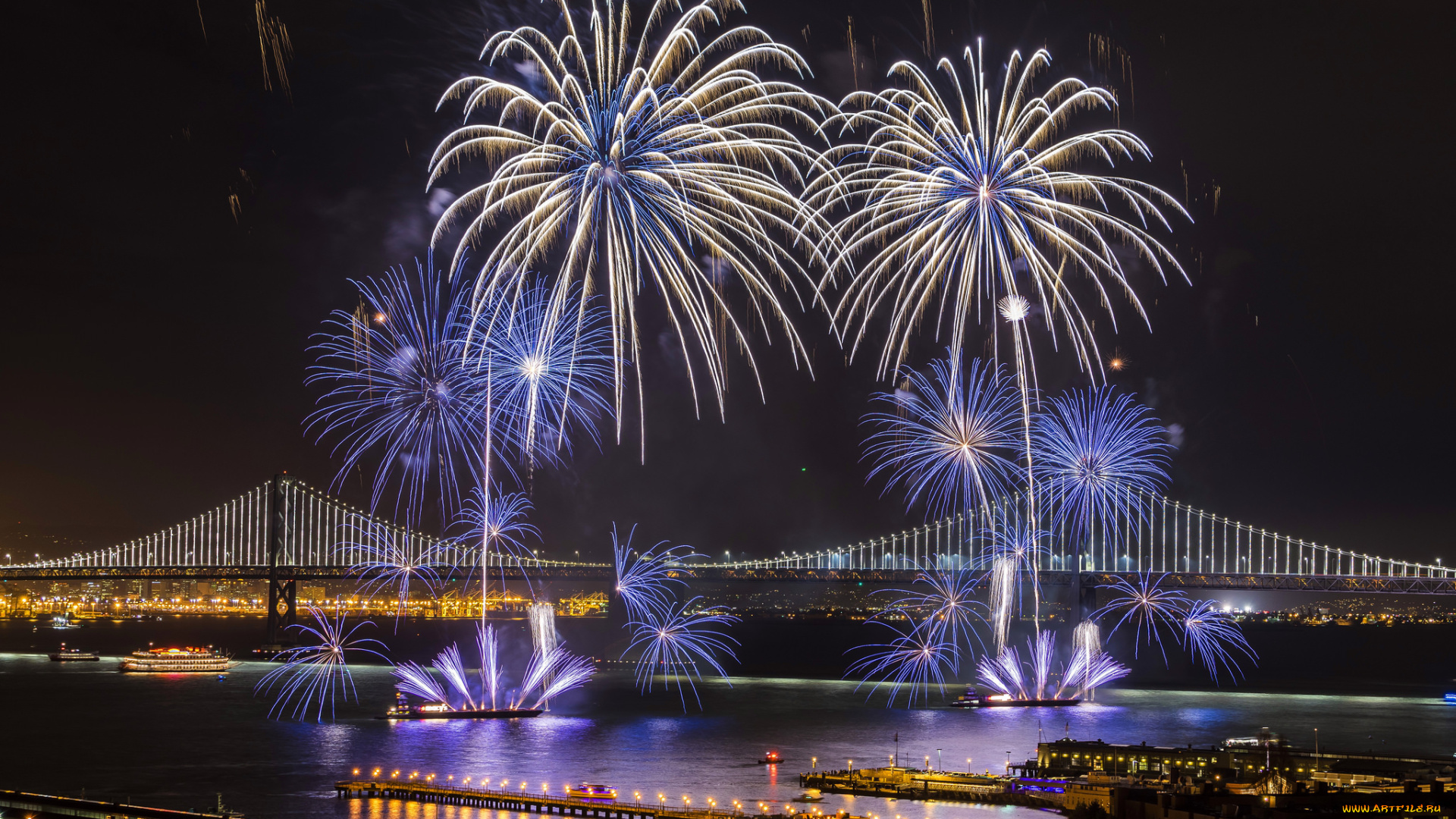 разное, салюты, , фейерверки, ночь, фейерверк