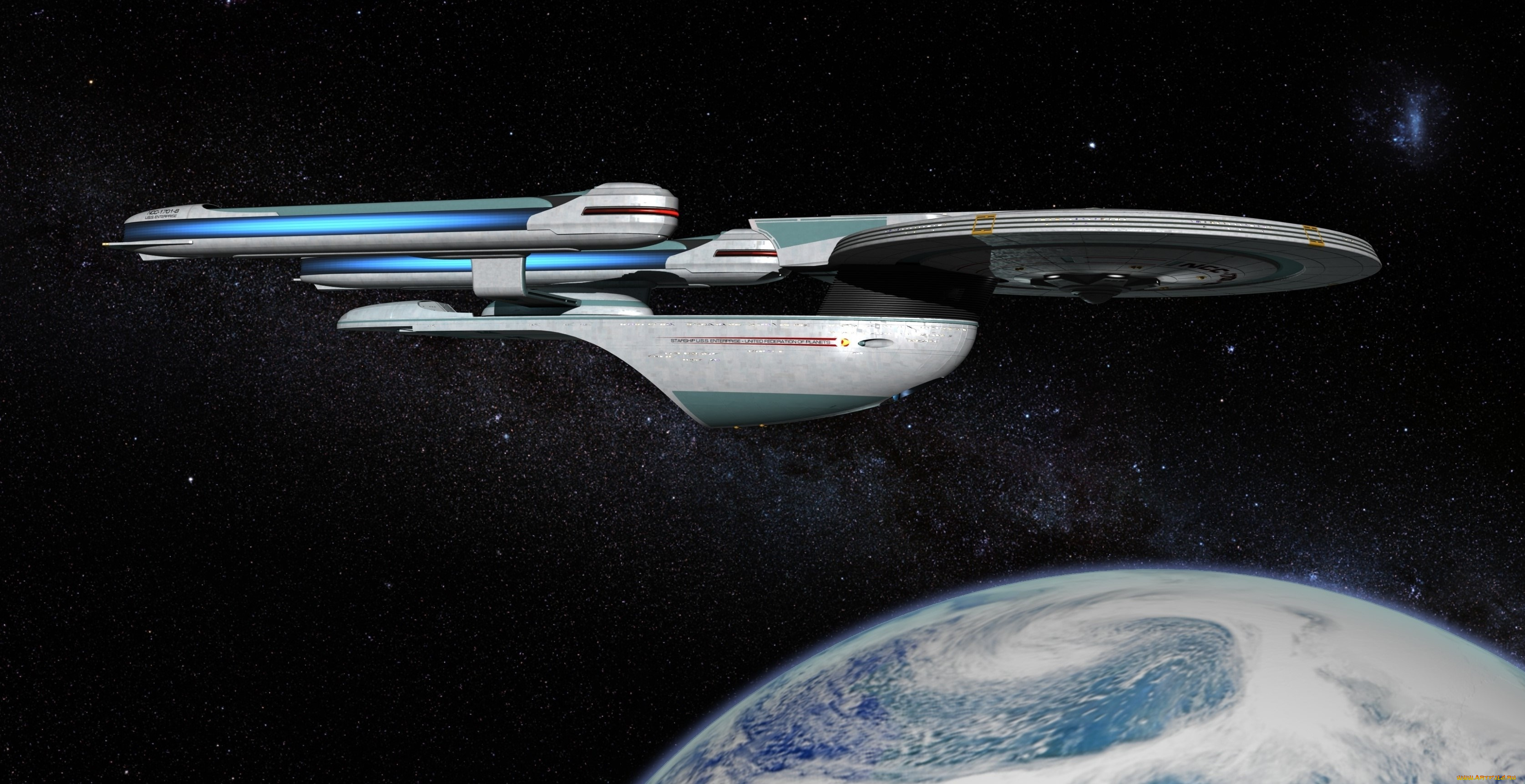 космос, арт, звезды, планета, вселенная, полет, космический, корабль