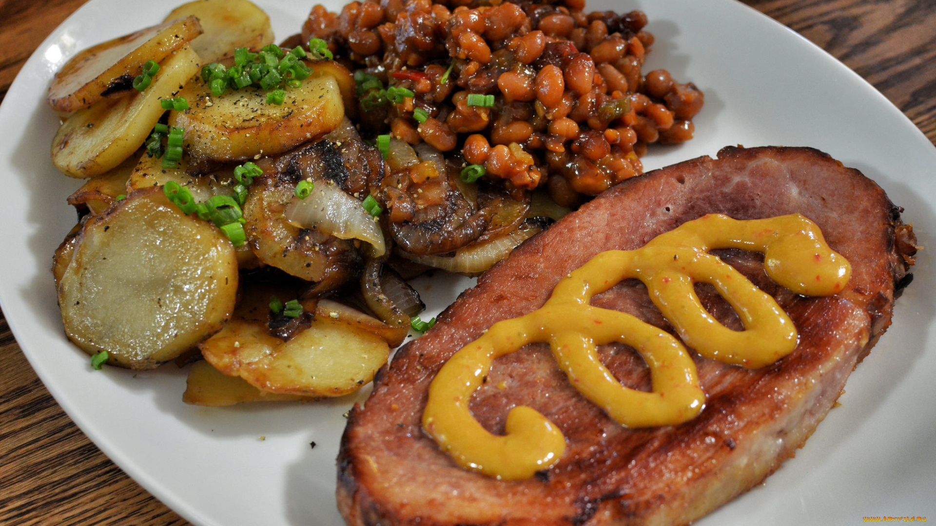 еда, мясные, блюда, мясо, гарнир