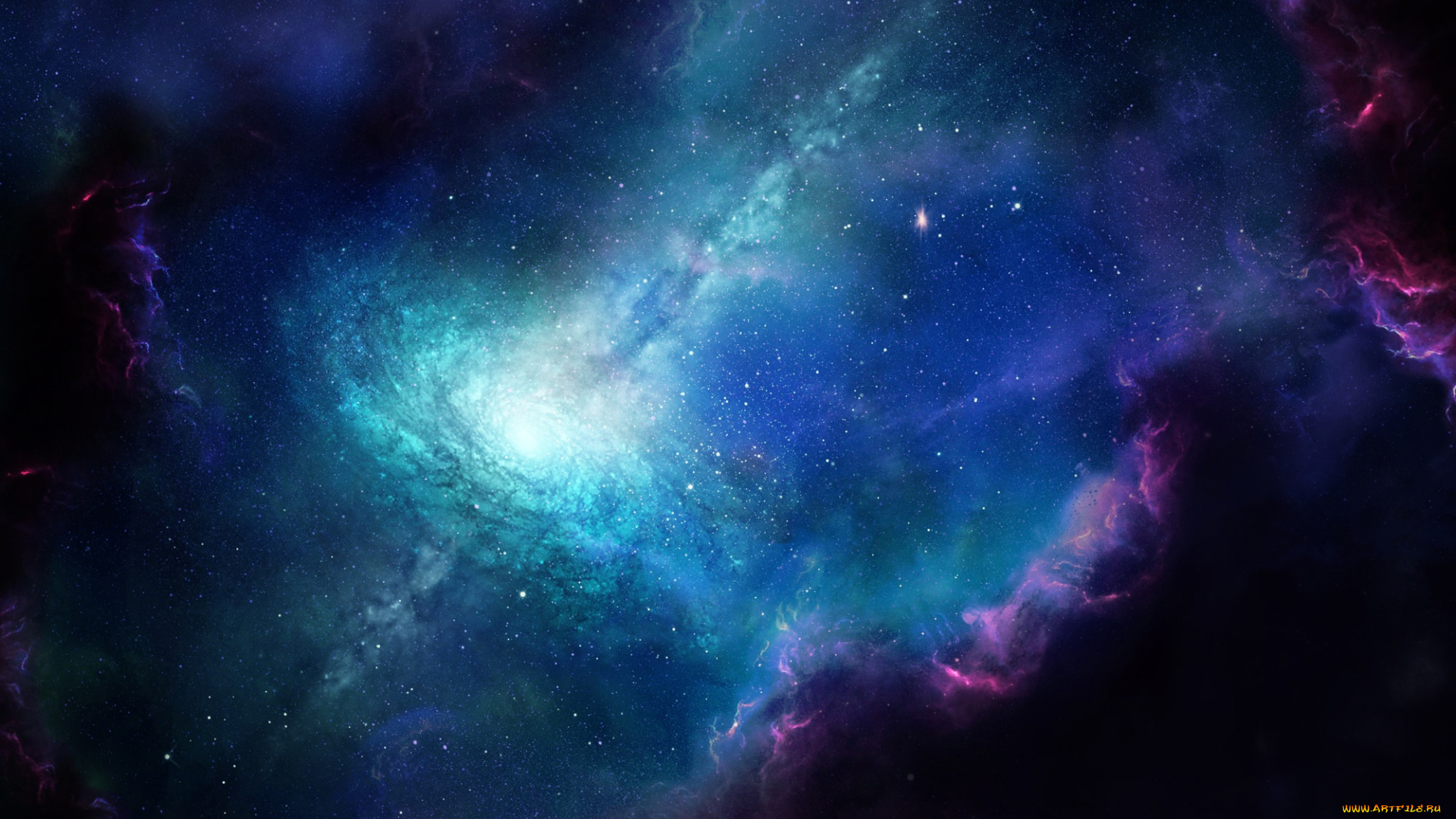 космос, арт, туманность