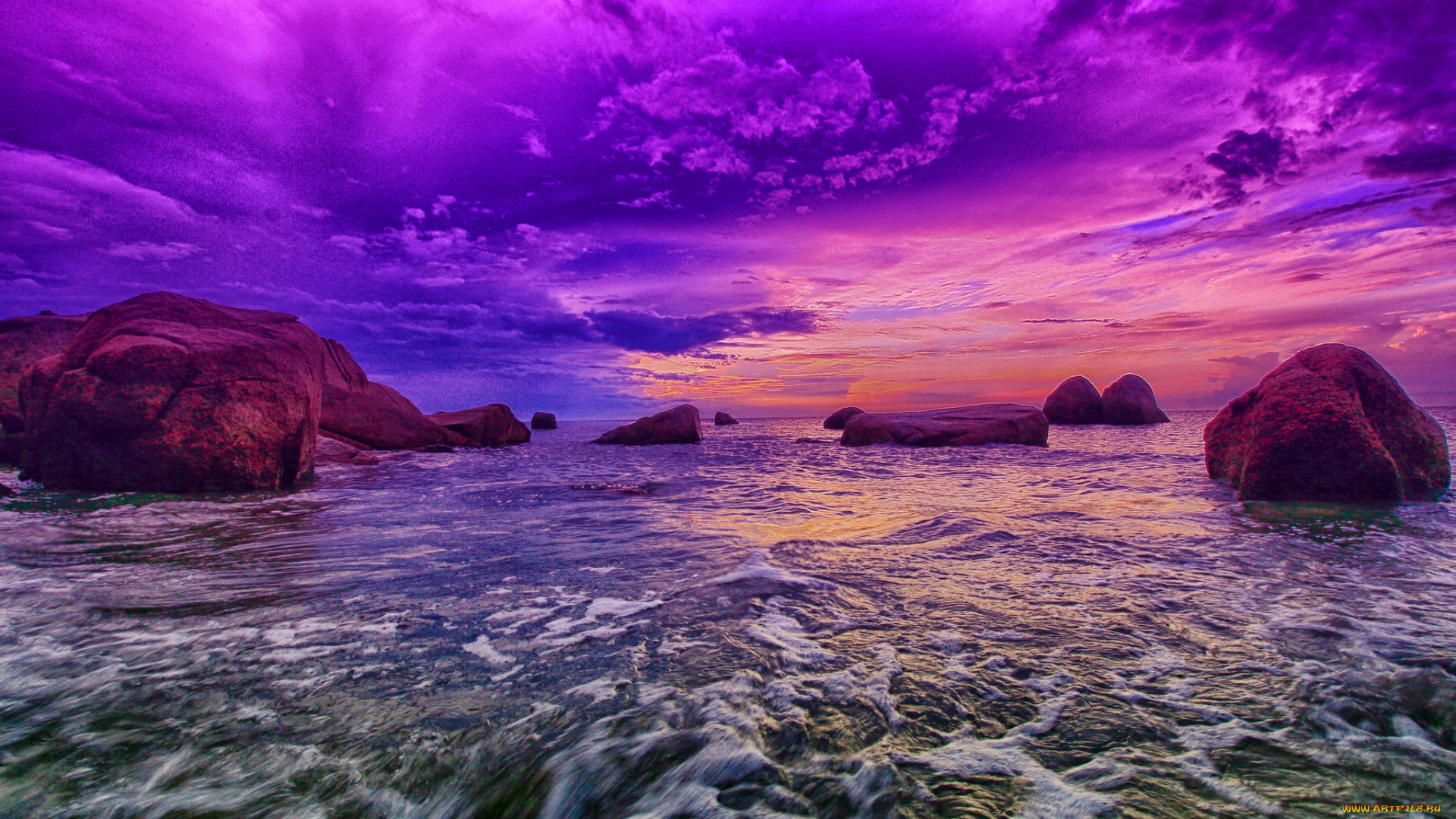 природа, побережье, берег, море