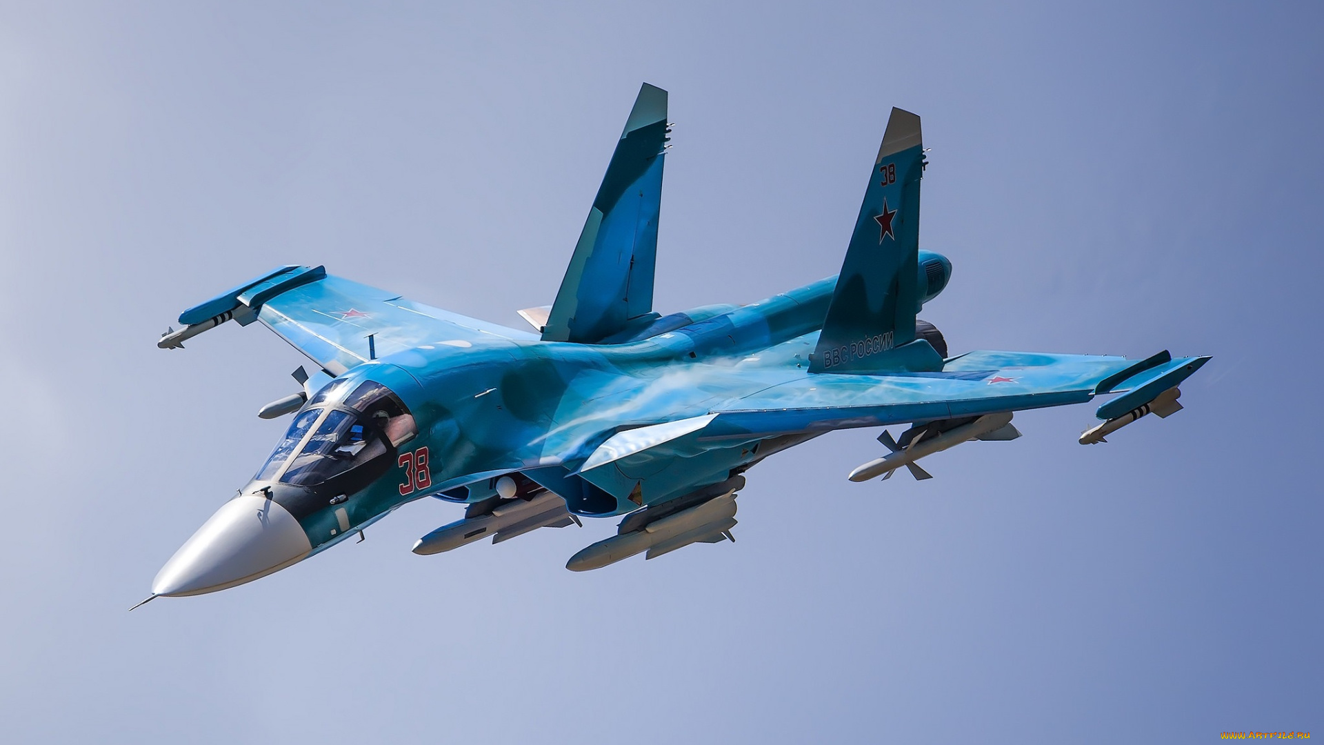 su-34, авиация, боевые, самолёты, бомбардировщик