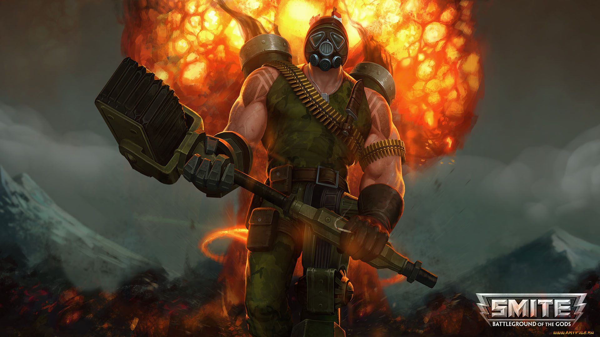 видео, игры, smite, ролевая, онлайн, action
