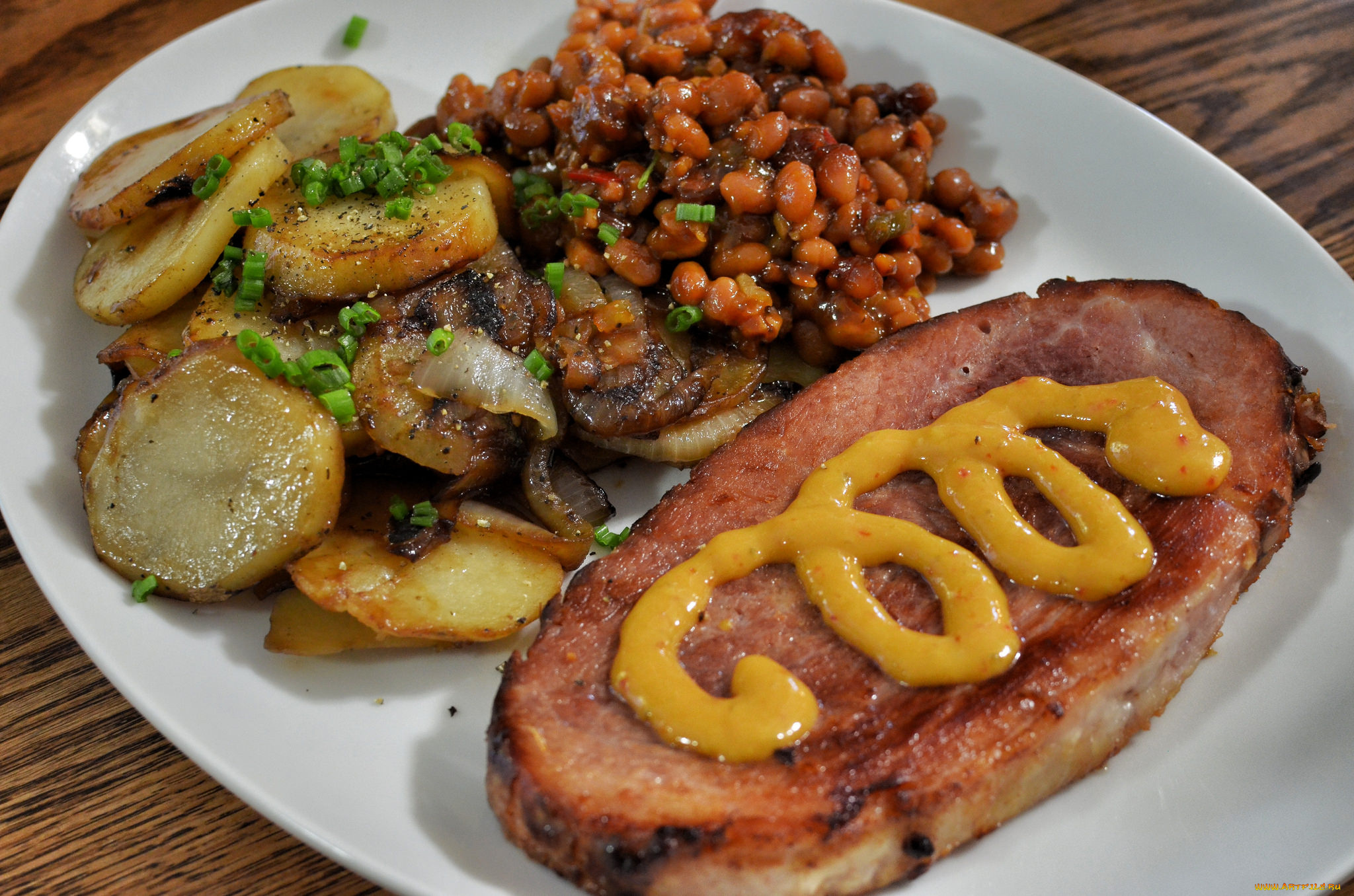 еда, мясные, блюда, мясо, гарнир