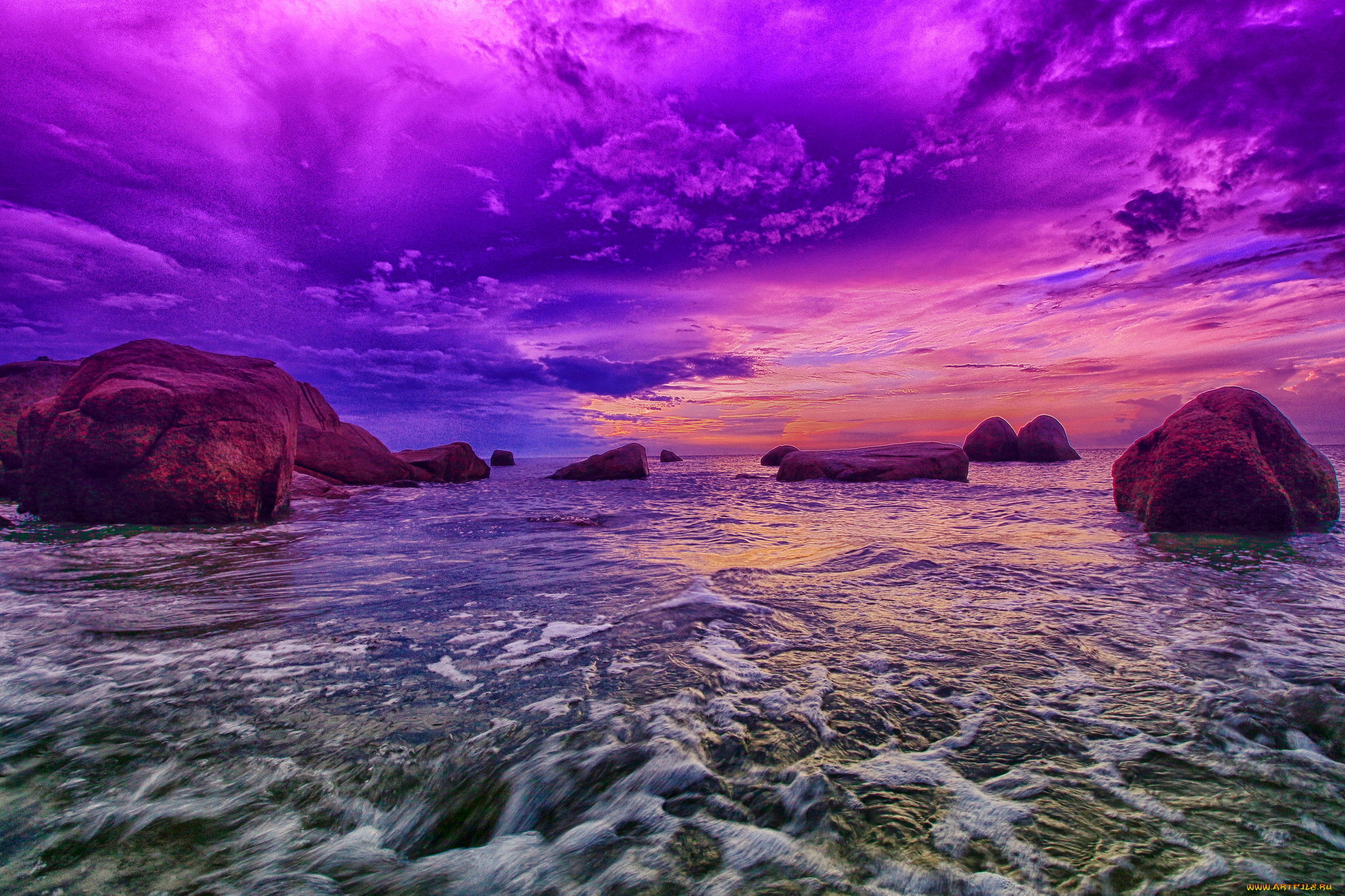 природа, побережье, берег, море