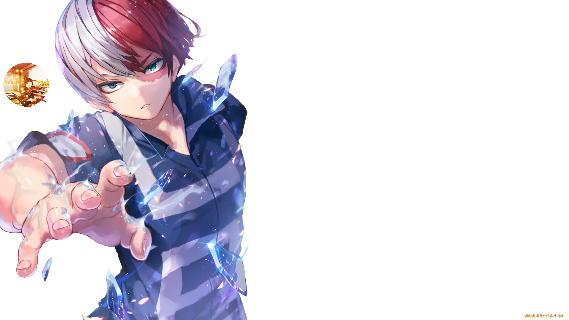 аниме, boku, no, hero, academia, тодороки, шото