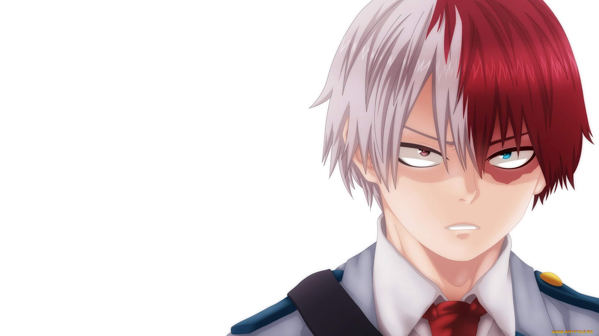 аниме, boku, no, hero, academia, тодороки, шото